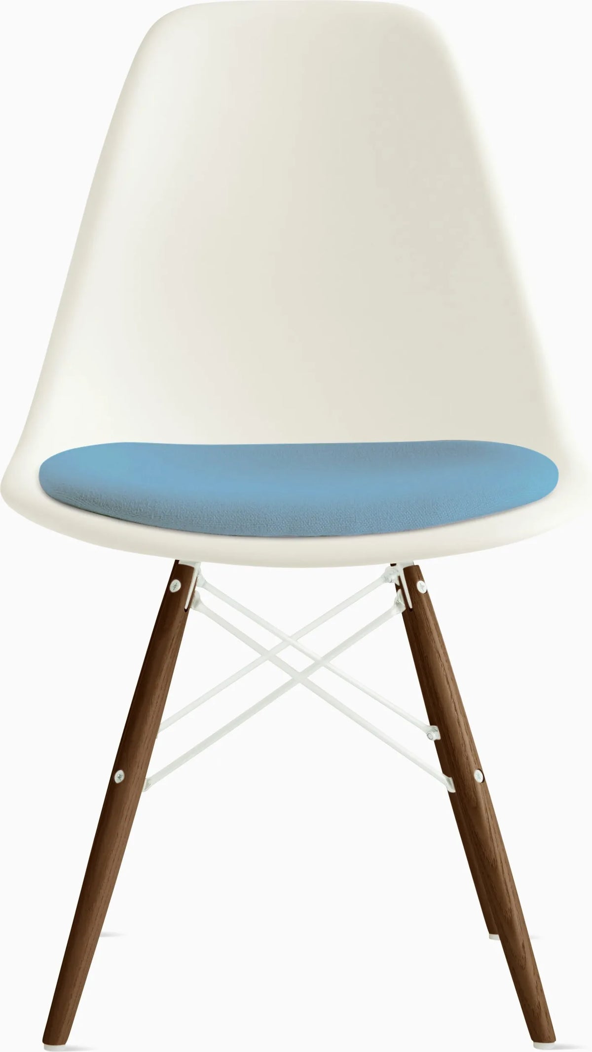 Eames Molded Plastic Side Chair with Seat Pad