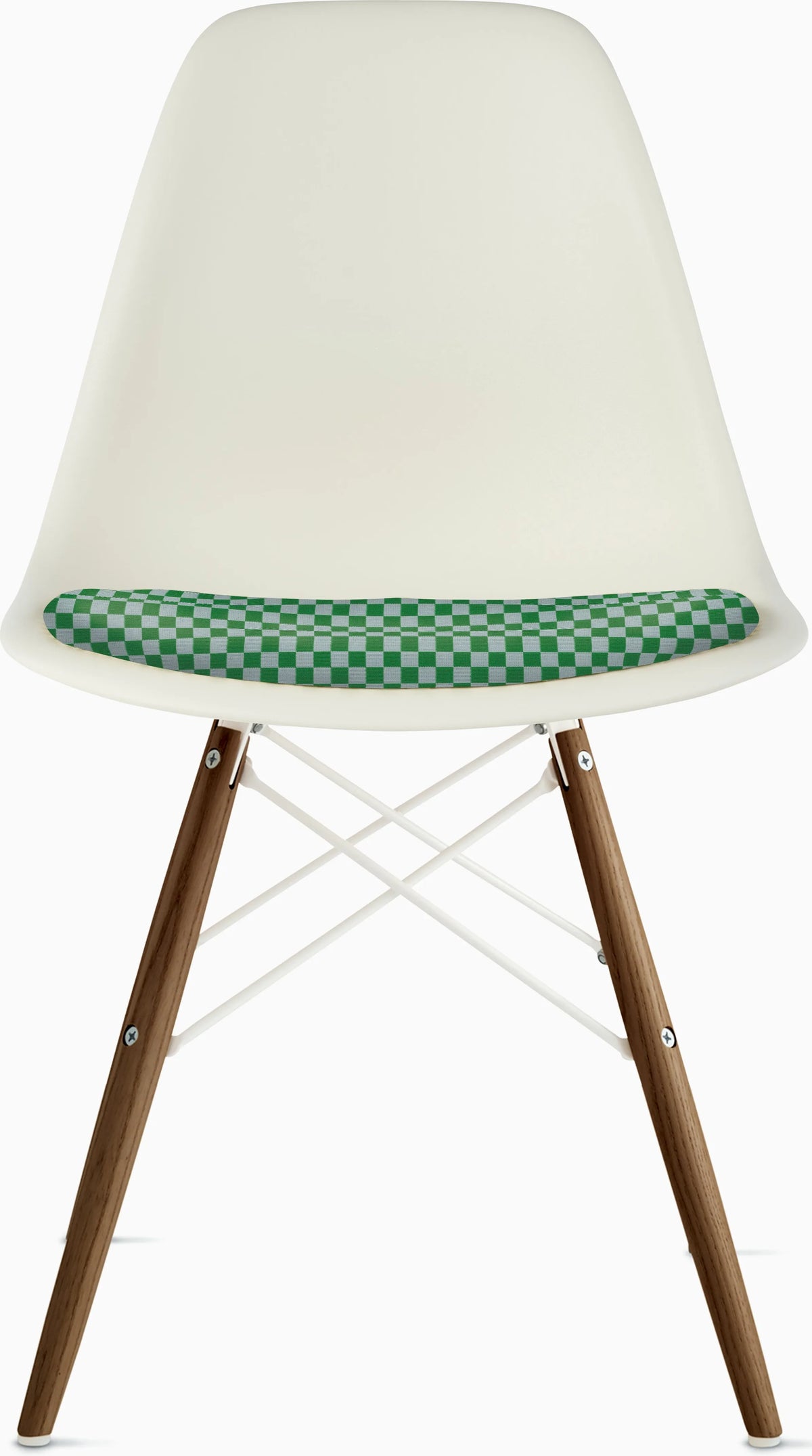 Eames Molded Plastic Side Chair with Seat Pad