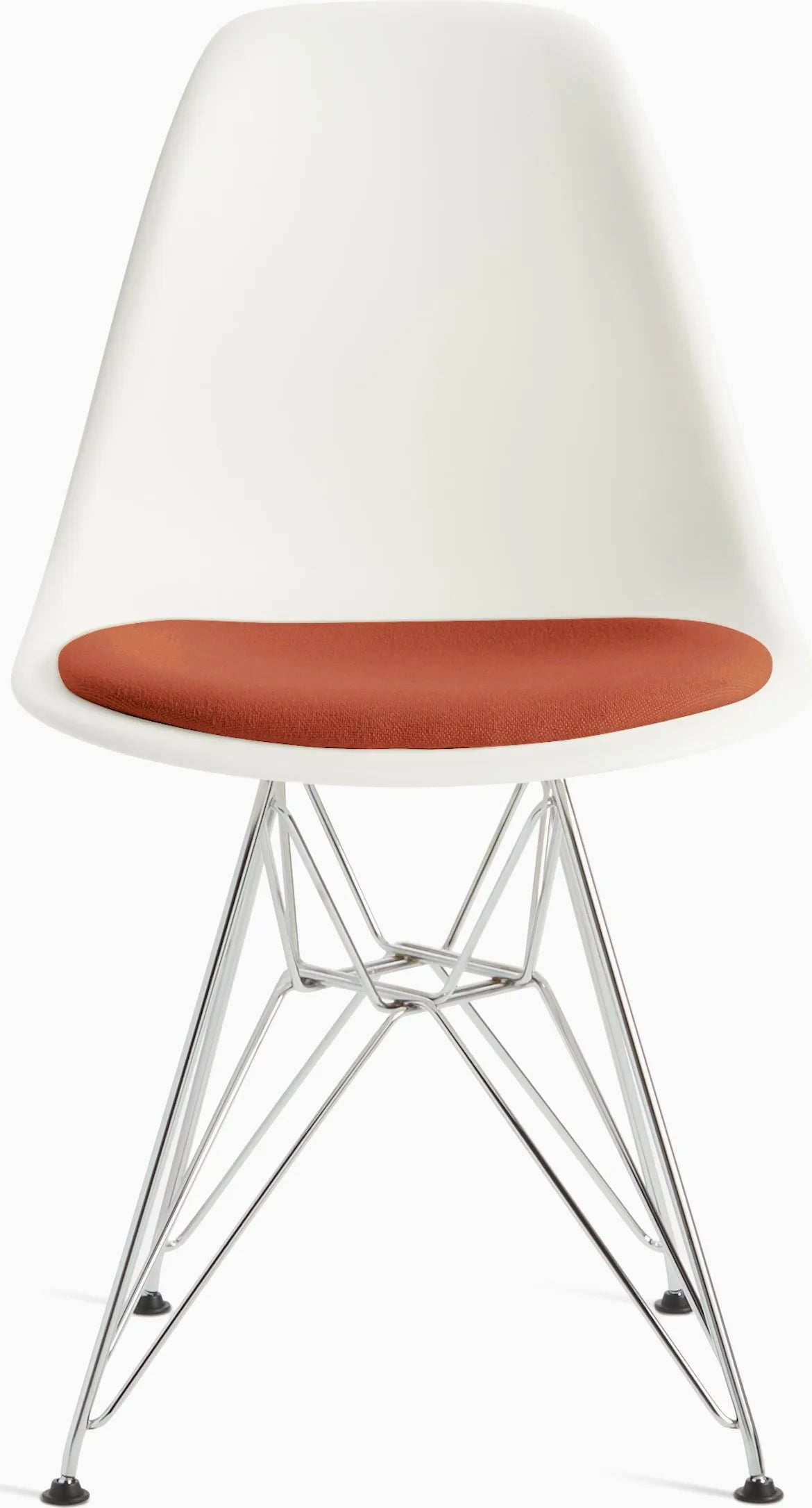 Eames Molded Plastic Side Chair with Seat Pad
