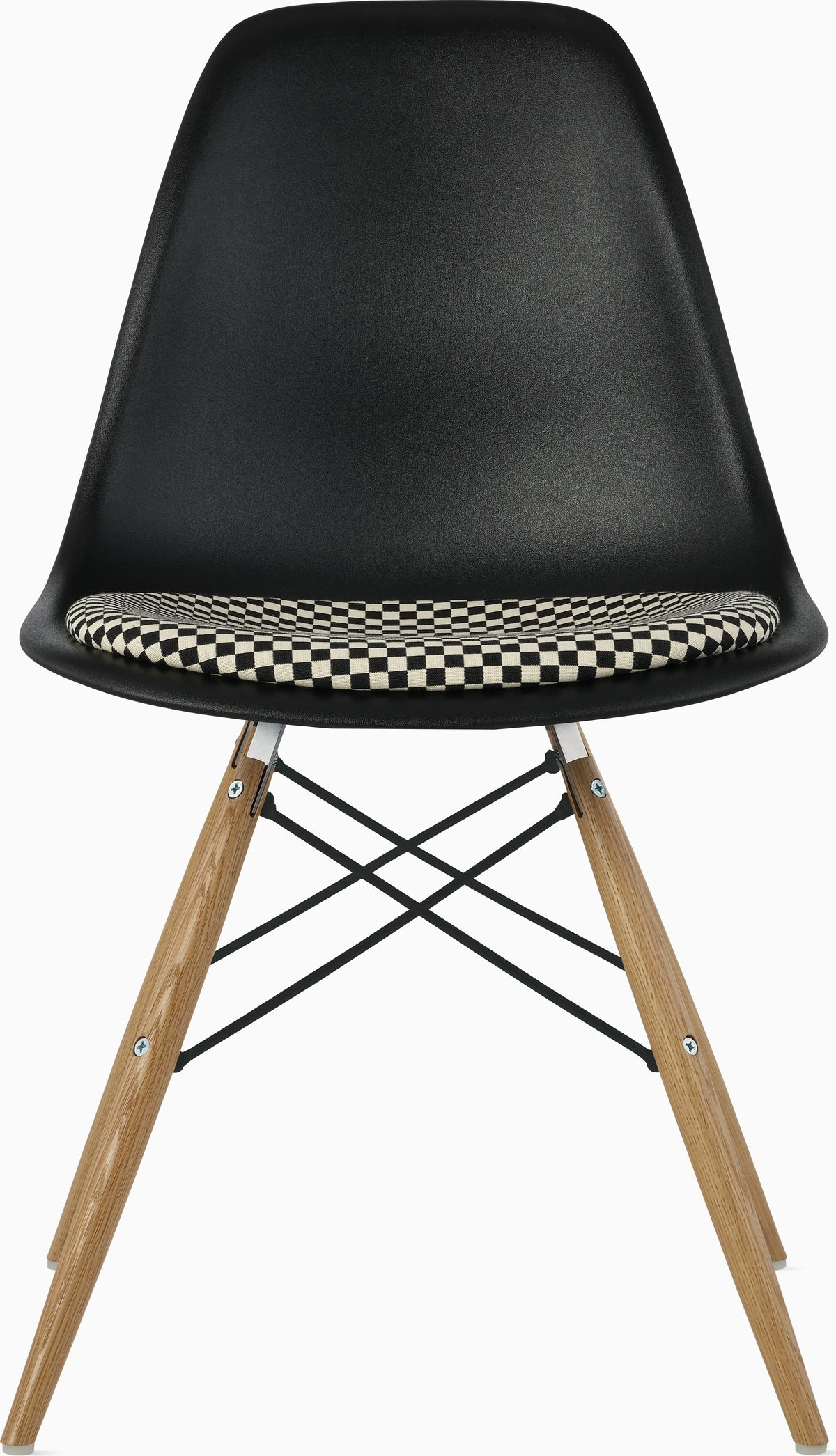 Eames Molded Plastic Side Chair with Seat Pad