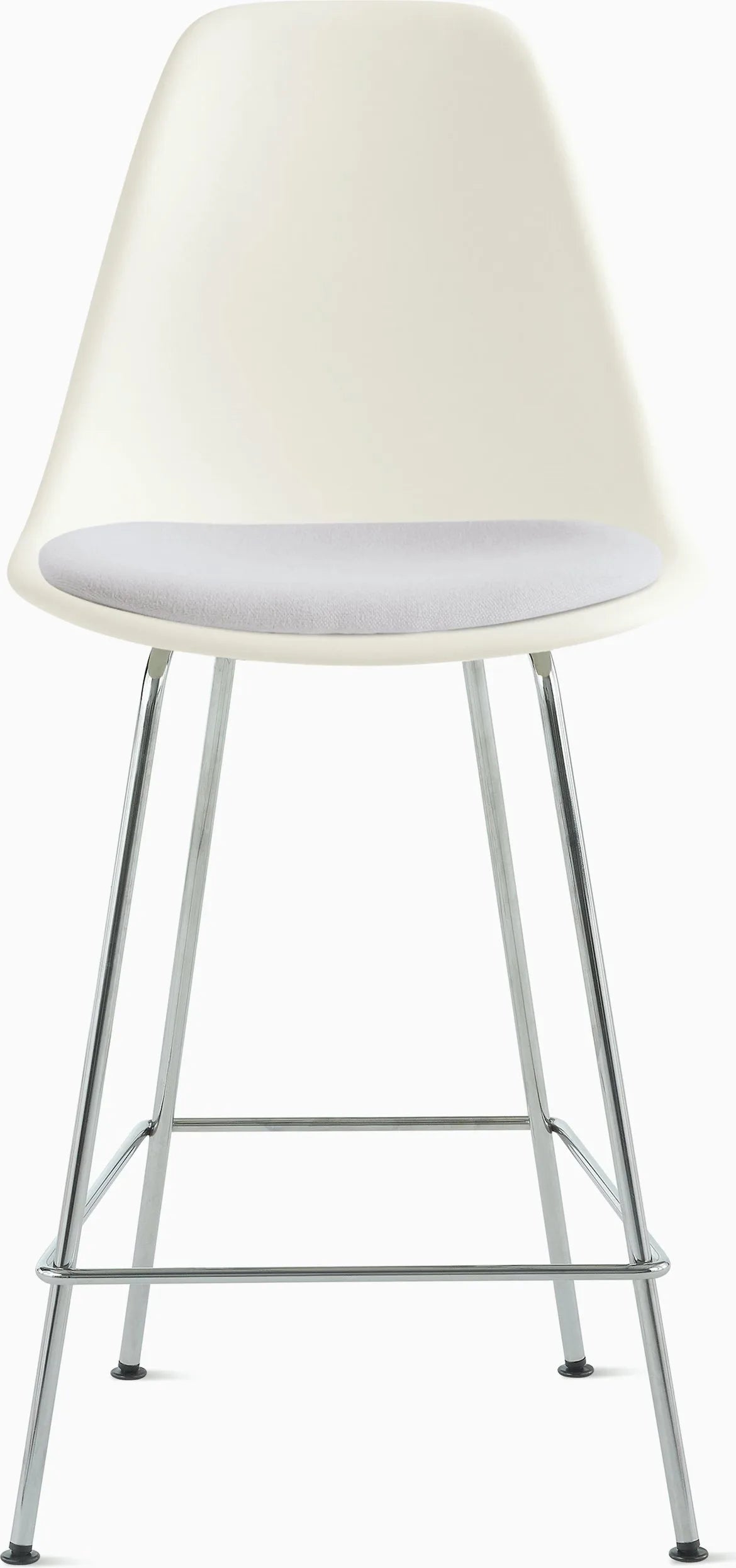 Eames Molded Plastic Stool with Seat Pad