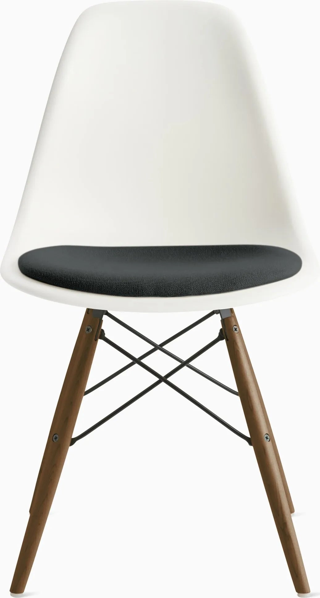 Eames Molded Plastic Side Chair with Seat Pad