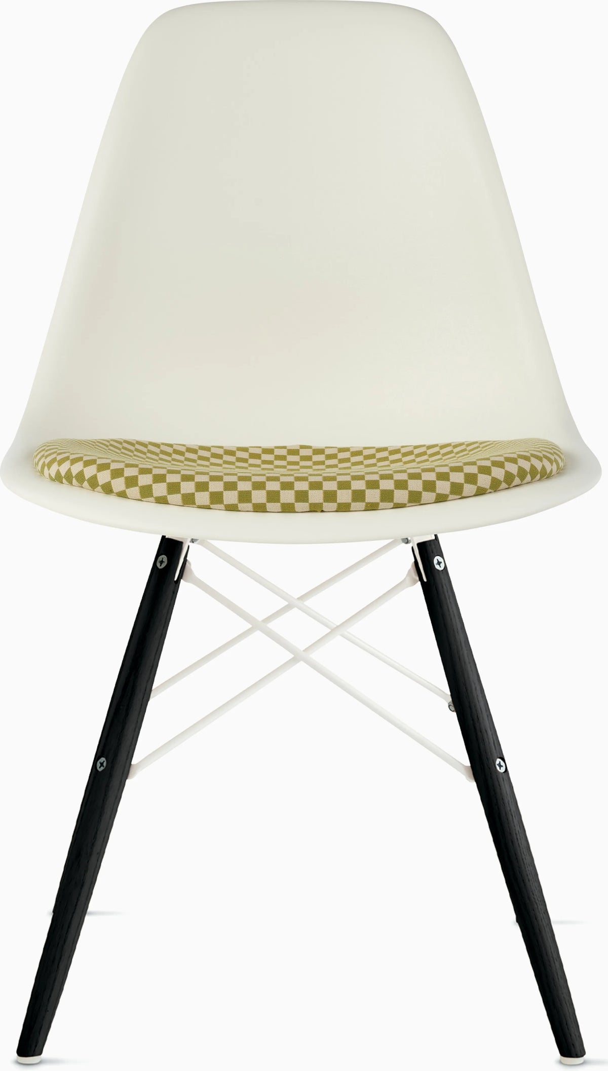 Eames Molded Plastic Side Chair with Seat Pad