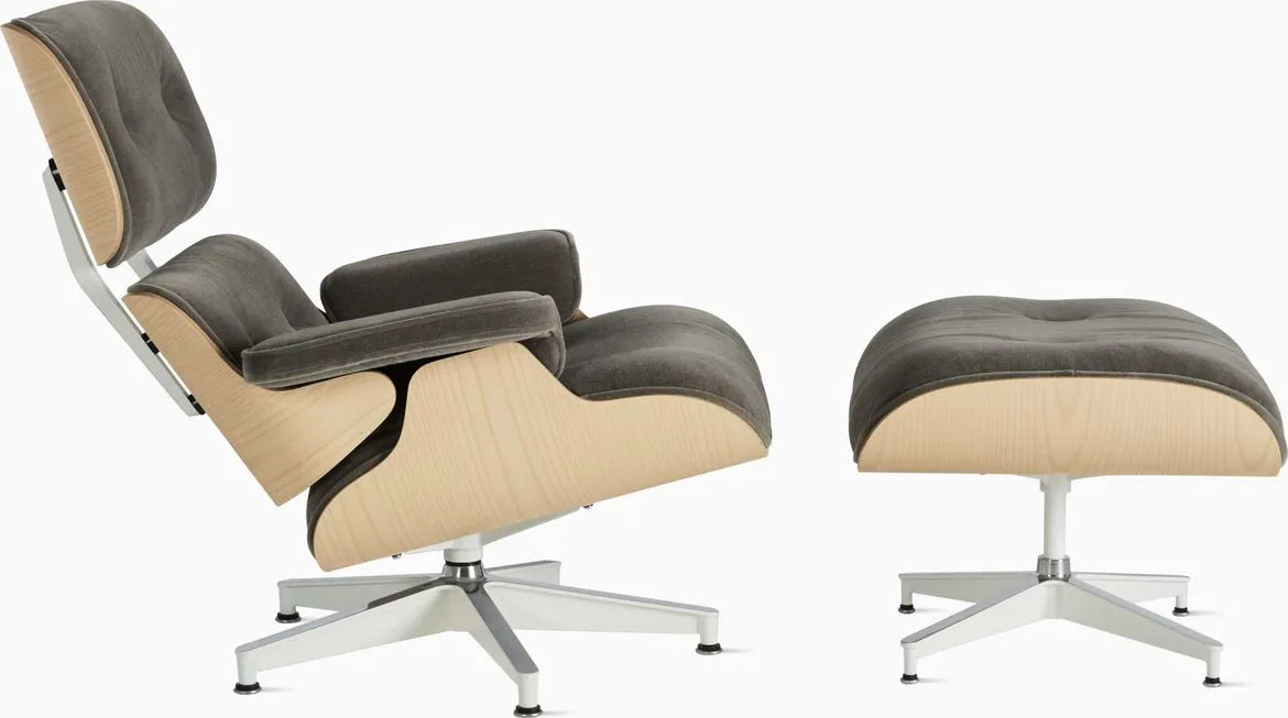 Eames Lounge Chair and Ottoman, Vegan Leather