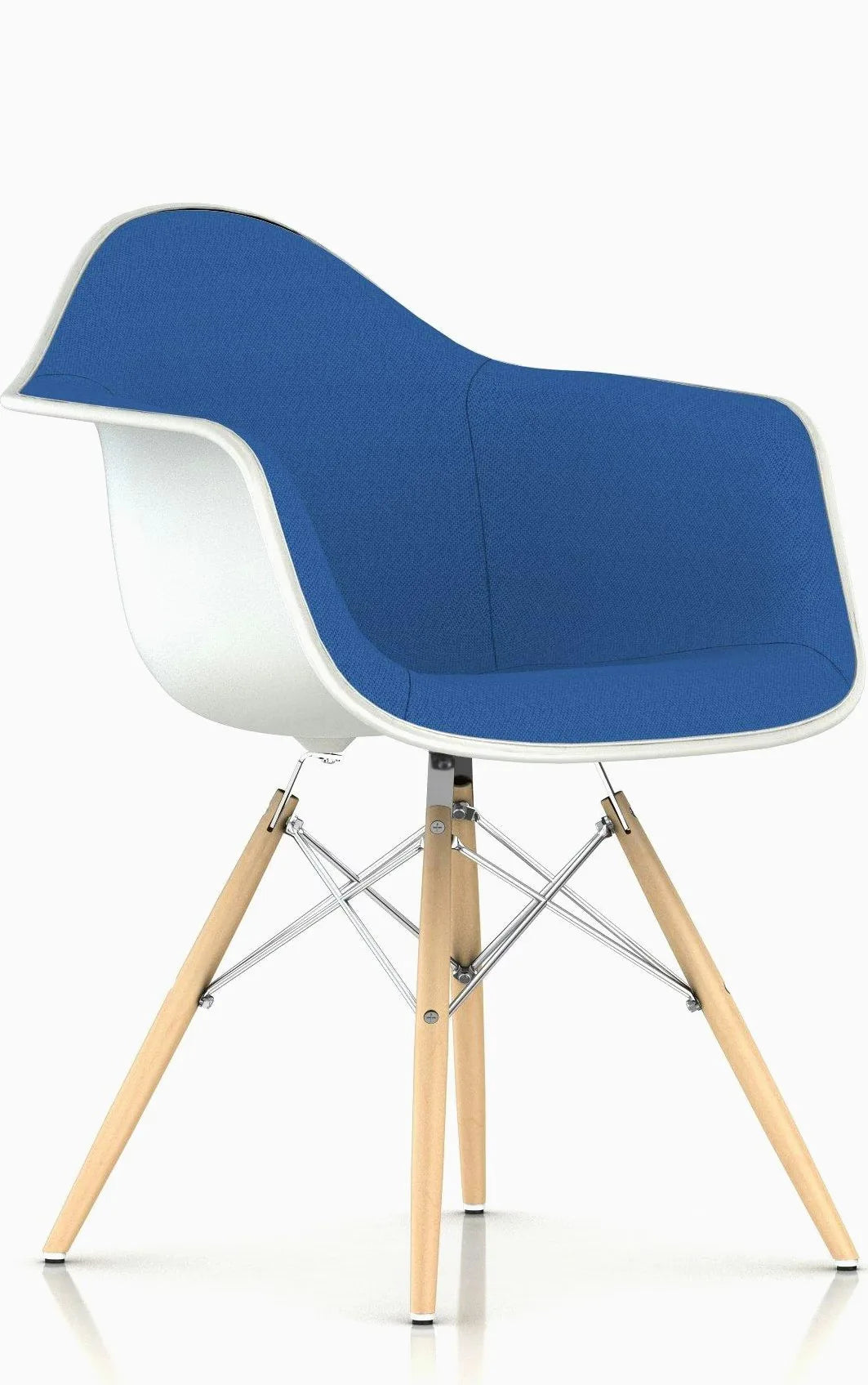 Eames Upholstered Molded Plastic Armchair