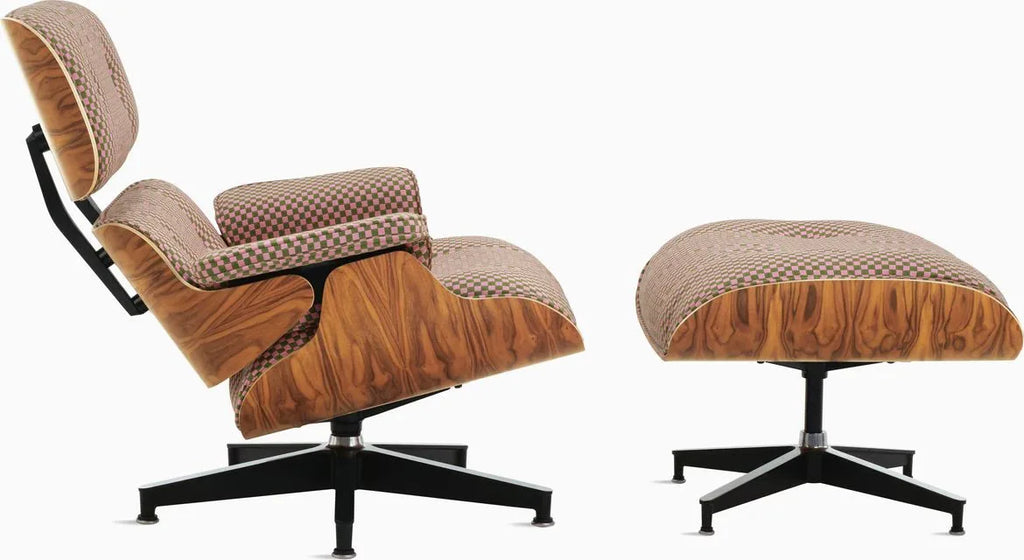 Eames Lounge Chair and Ottoman, Vegan Leather