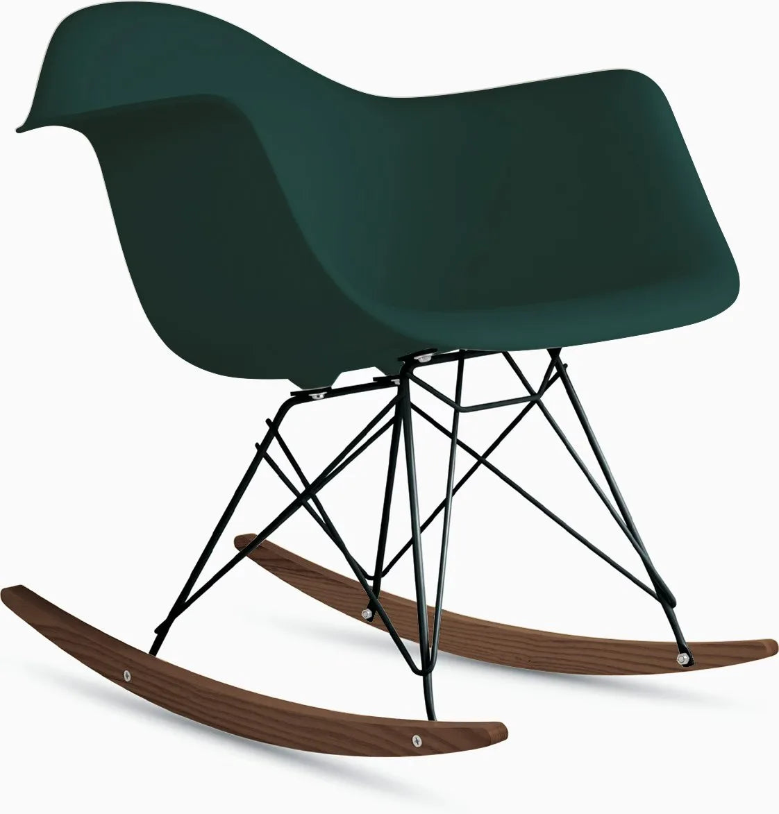 Eames Molded Plastic Armchair, Rocker Base