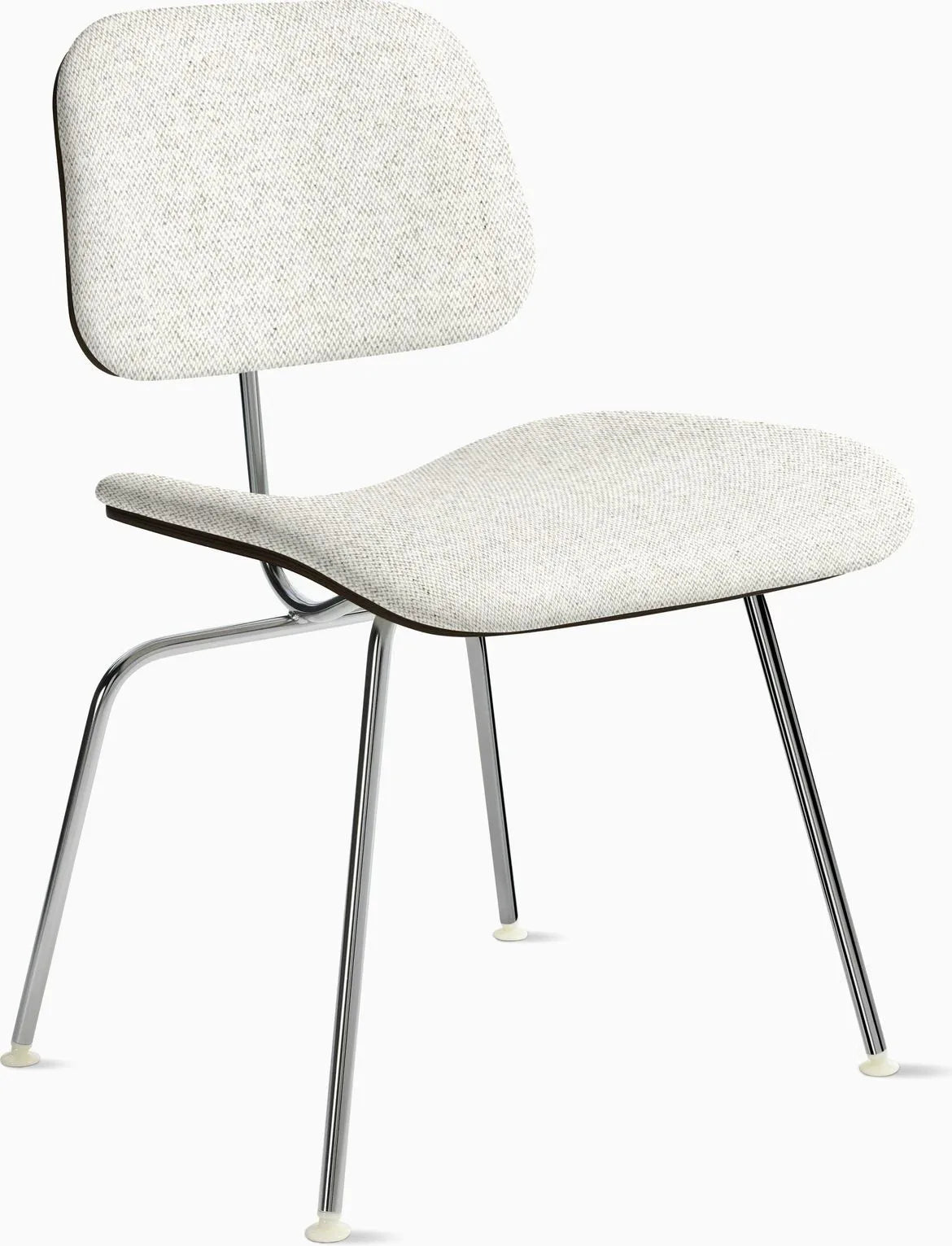 Eames Molded Plywood Dining Chair Metal Base (DCM), Upholstered