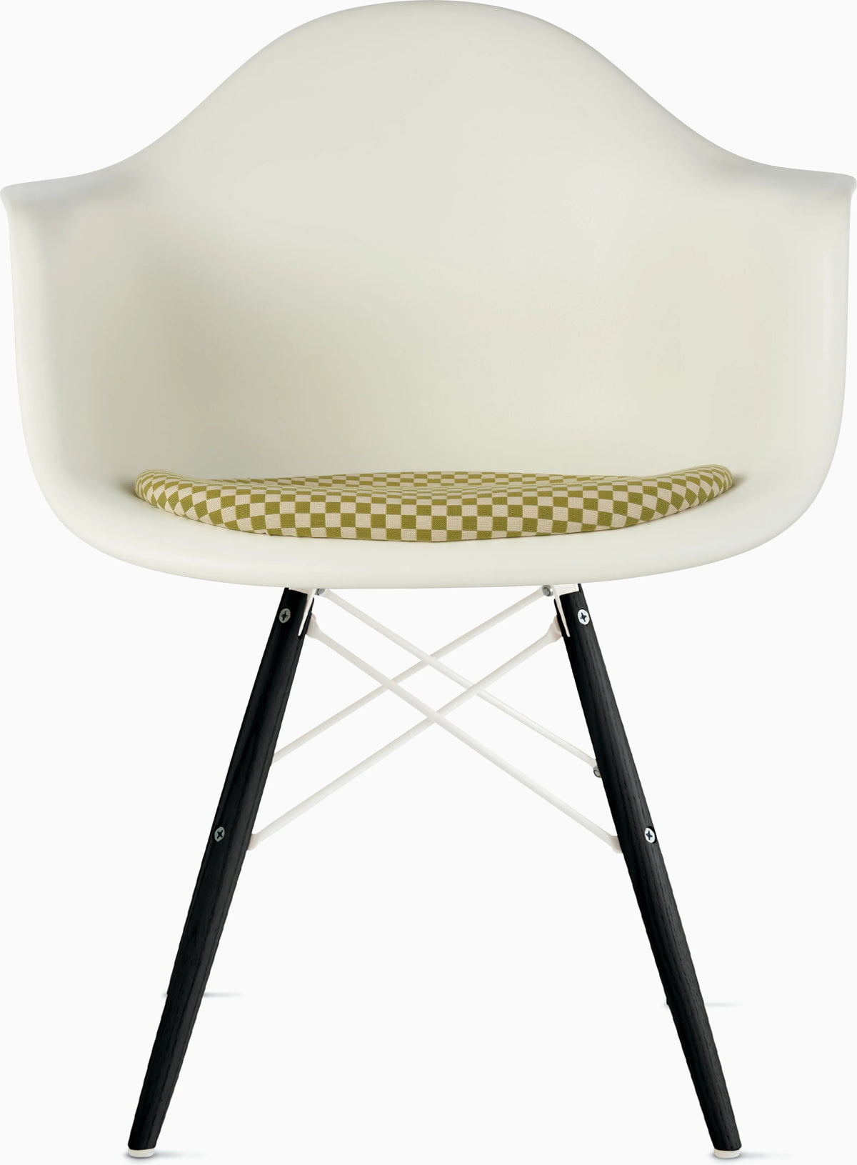Eames Molded Plastic Armchair with Seat Pad