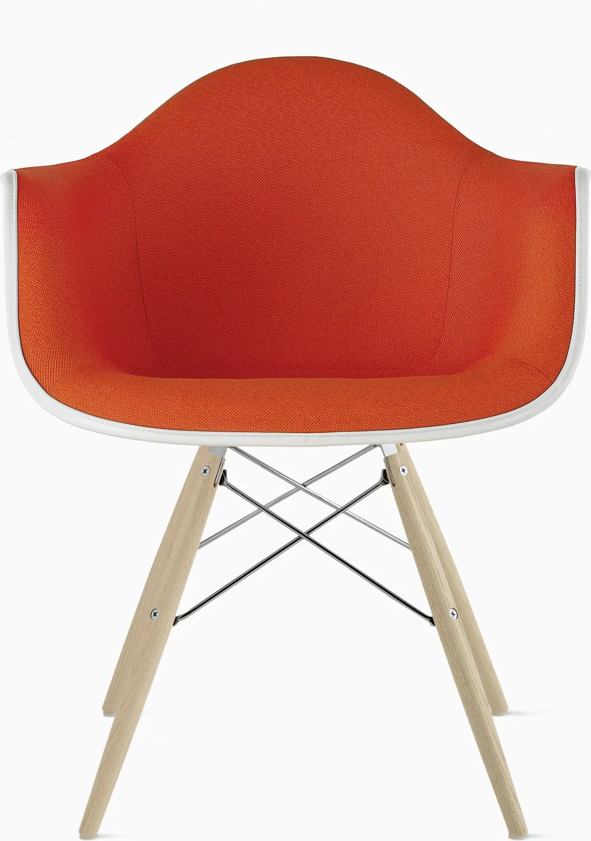 Eames Upholstered Molded Plastic Armchair