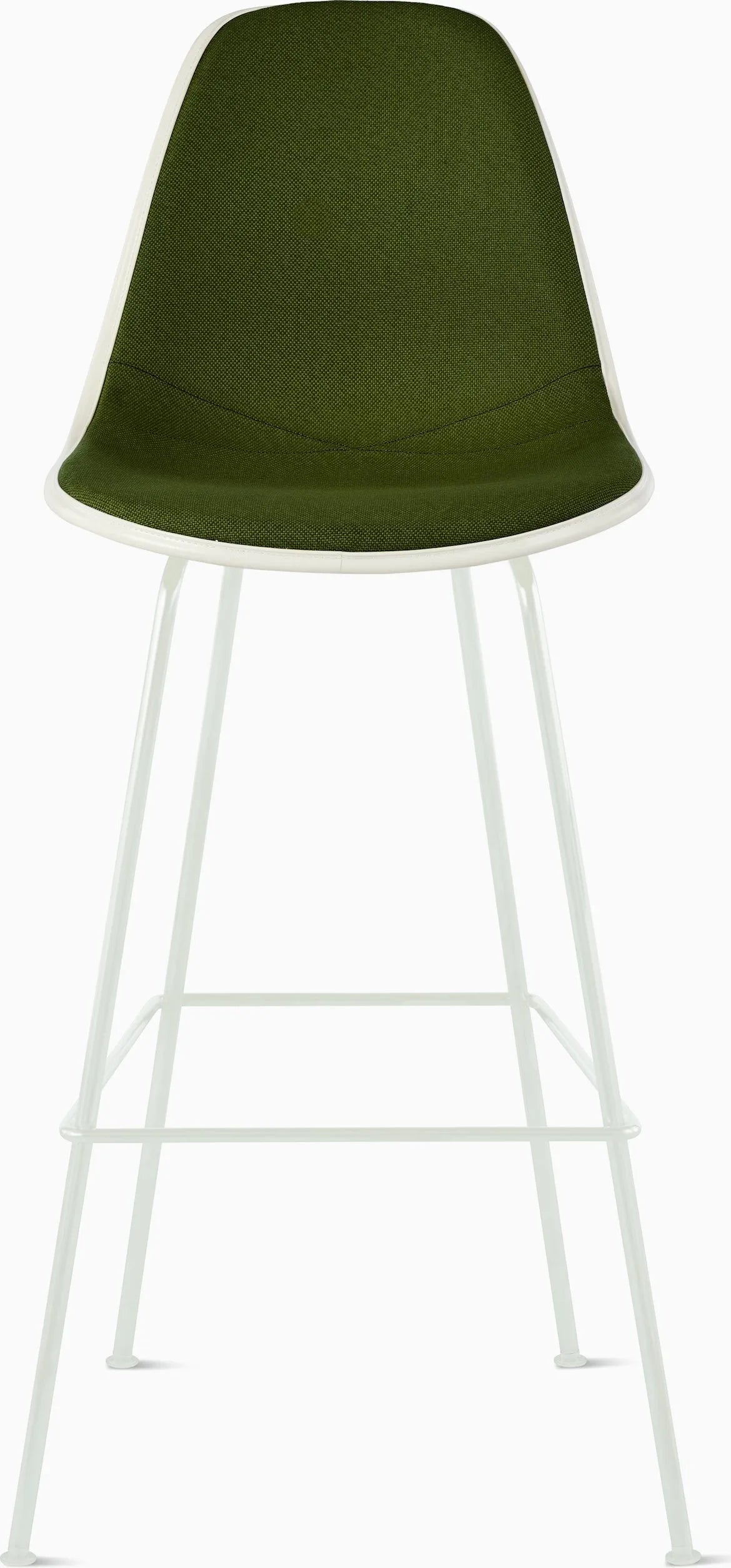 Eames Upholstered Molded Plastic Stool