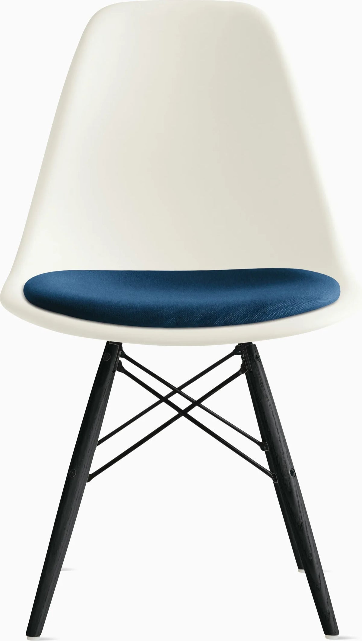 Eames Molded Plastic Side Chair with Seat Pad