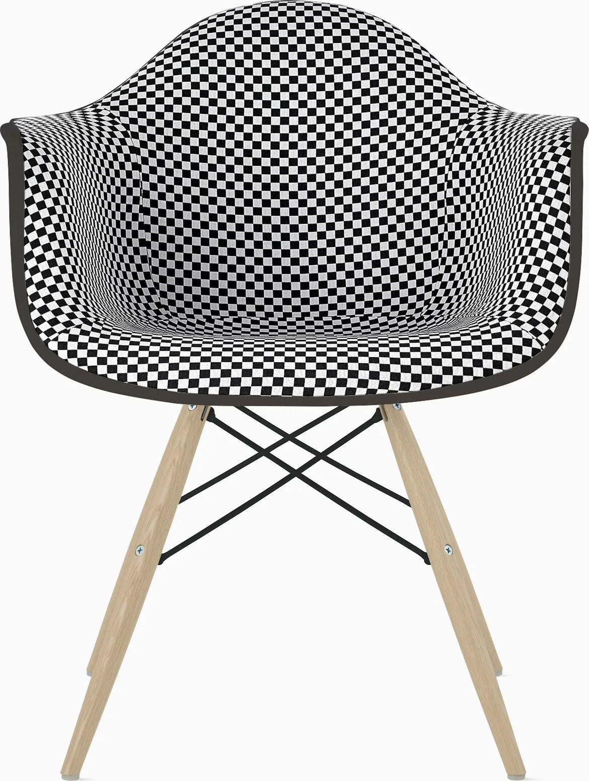 Eames Upholstered Molded Plastic Armchair
