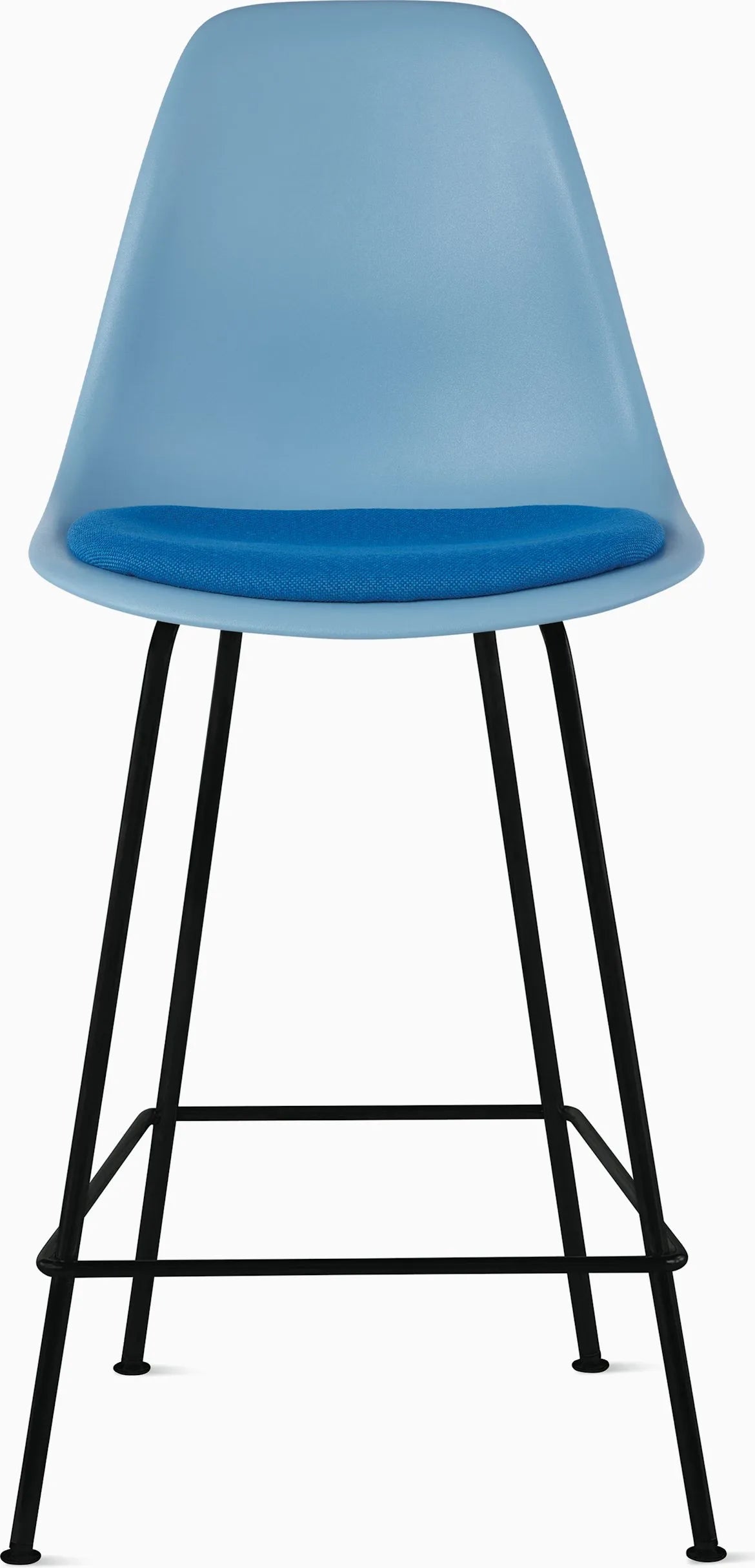 Eames Molded Plastic Stool with Seat Pad