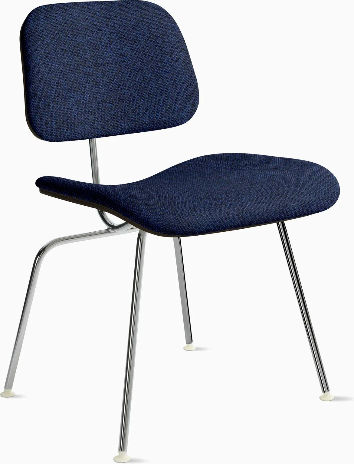 Eames Molded Plywood Dining Chair Metal Base (DCM), Upholstered
