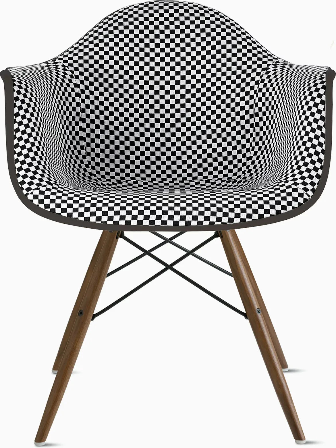 Eames Upholstered Molded Plastic Armchair