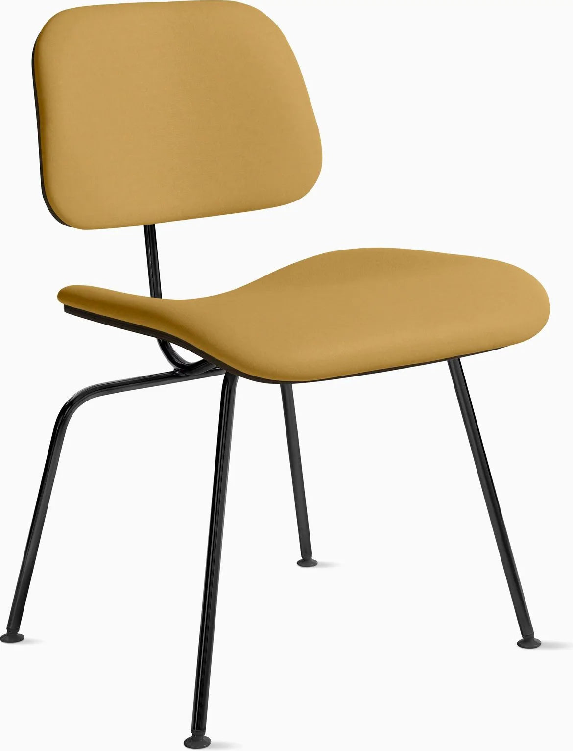 Eames Molded Plywood Dining Chair Metal Base (DCM), Upholstered