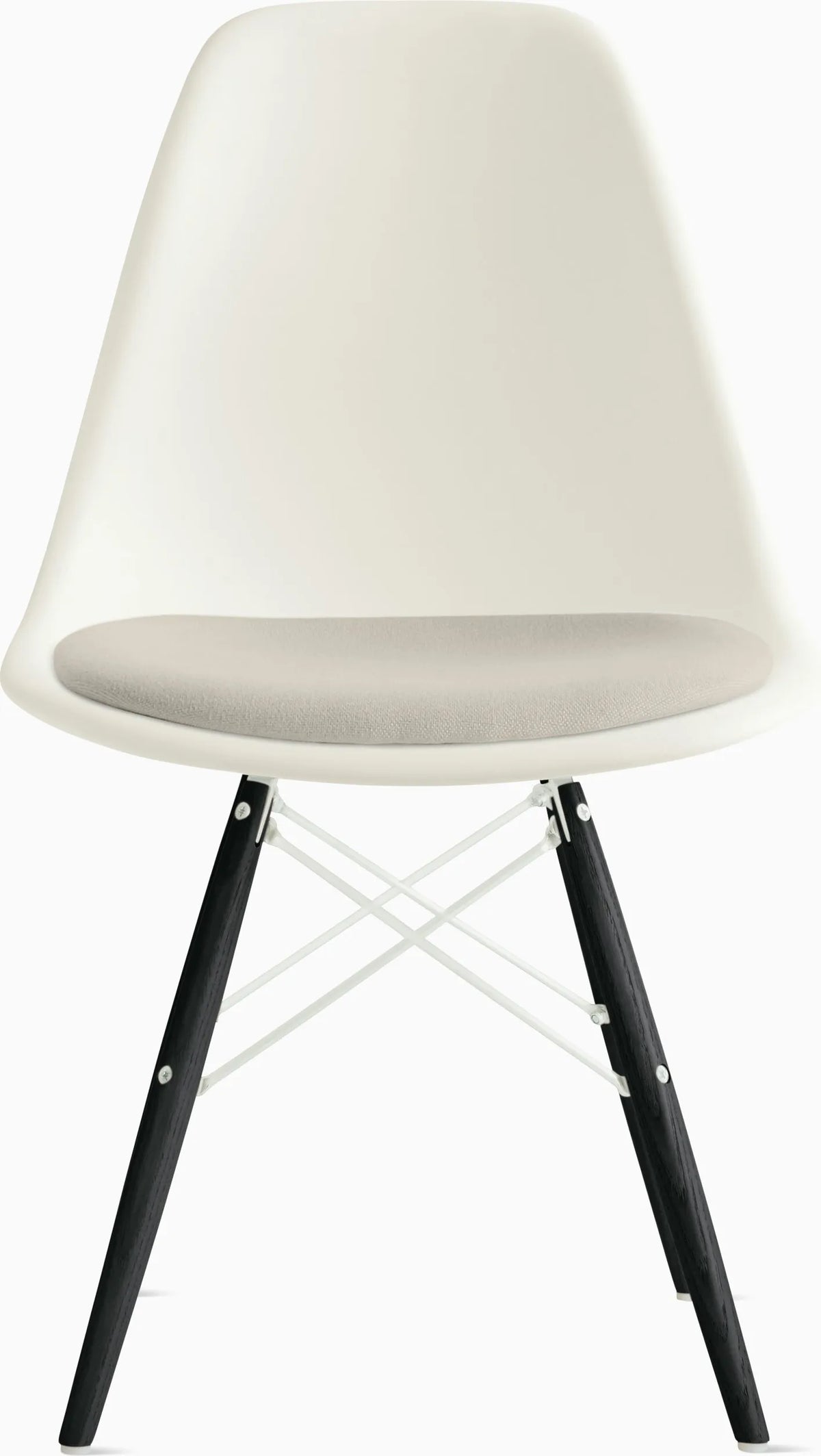 Eames Molded Plastic Side Chair with Seat Pad
