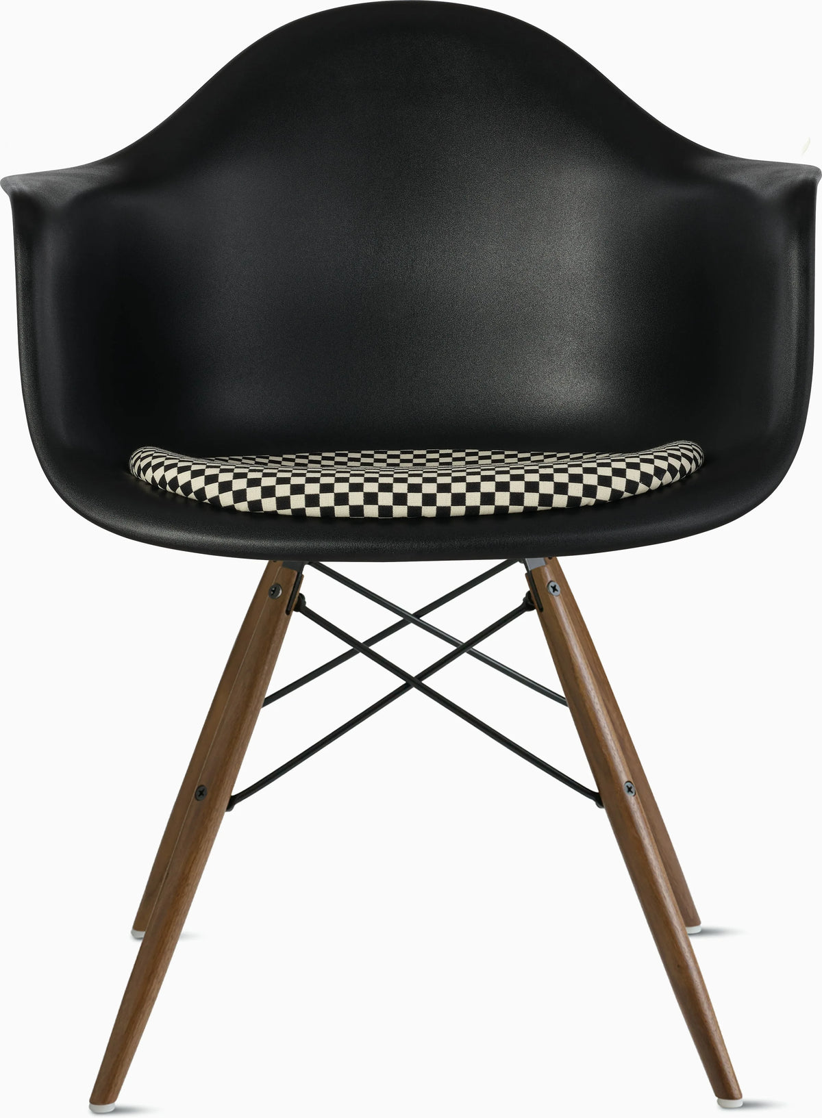 Eames Molded Plastic Armchair with Seat Pad