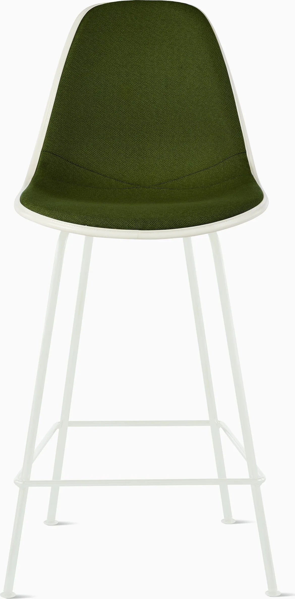 Eames Upholstered Molded Plastic Stool