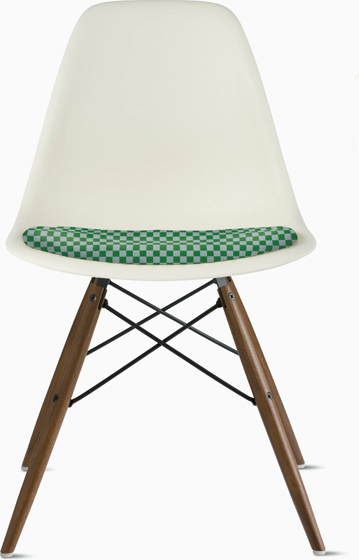 Eames Molded Plastic Side Chair with Seat Pad