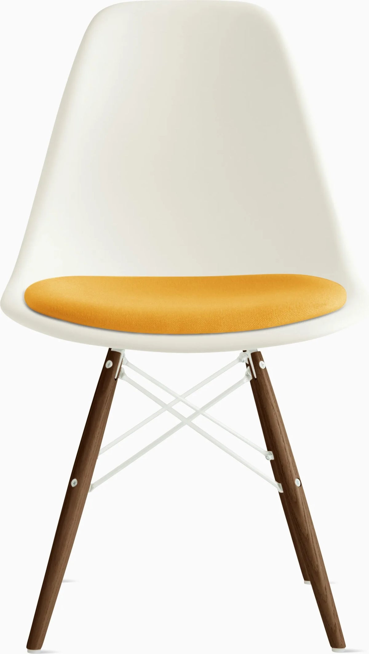 Eames Molded Plastic Side Chair with Seat Pad