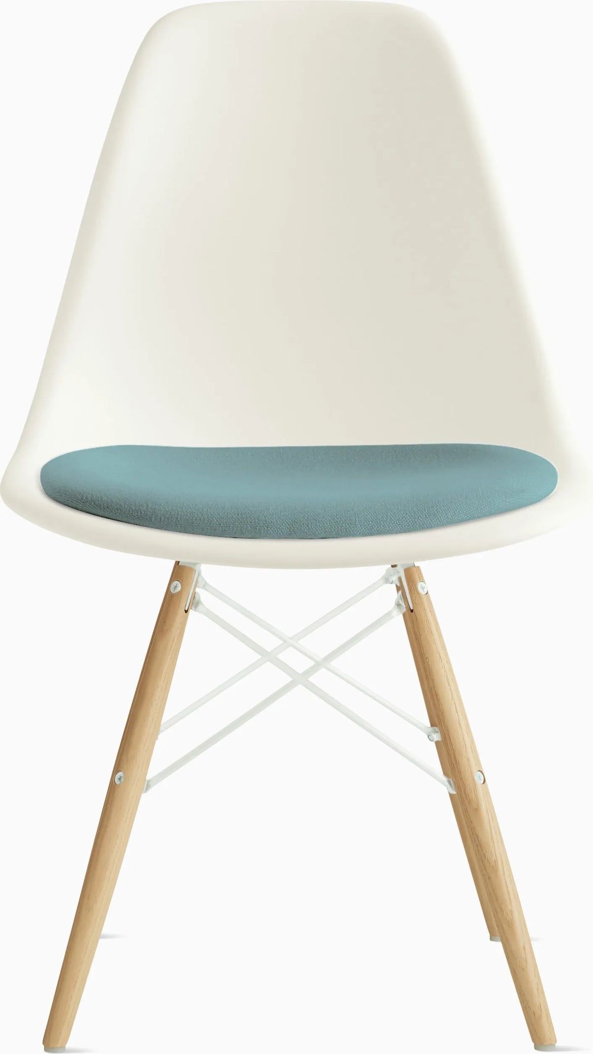 Eames Molded Plastic Side Chair with Seat Pad