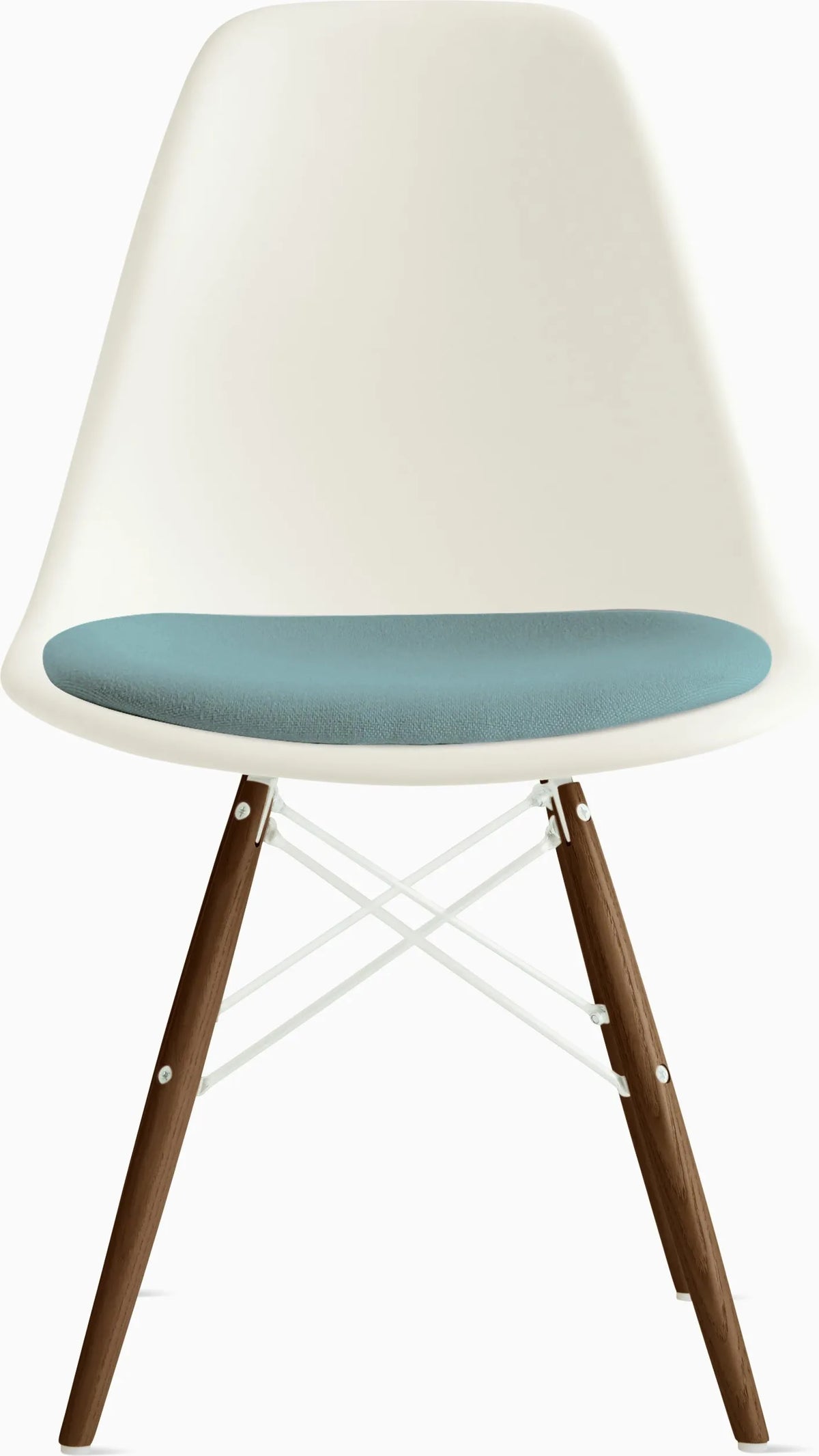 Eames Molded Plastic Side Chair with Seat Pad