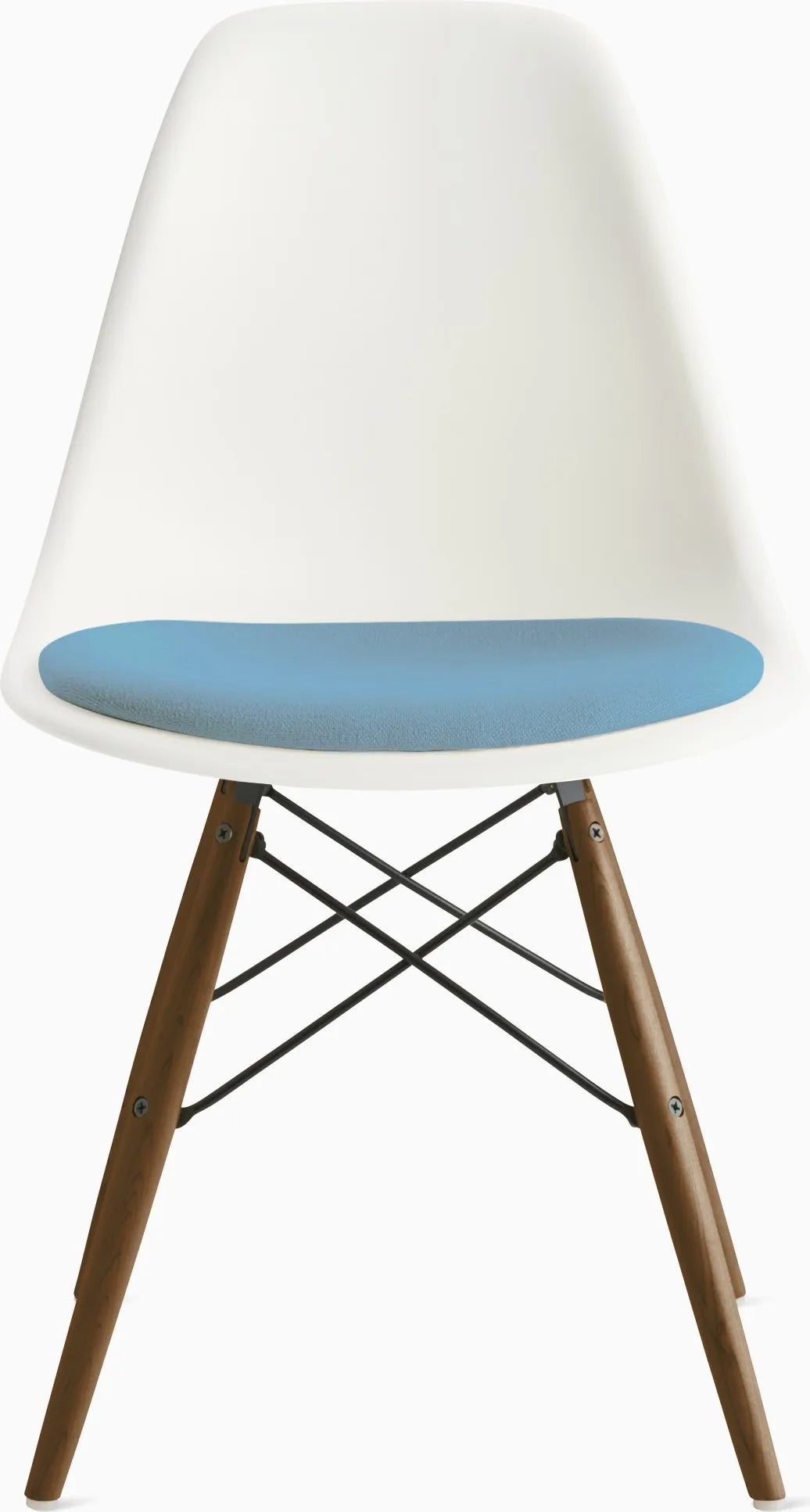 Eames Molded Plastic Side Chair with Seat Pad