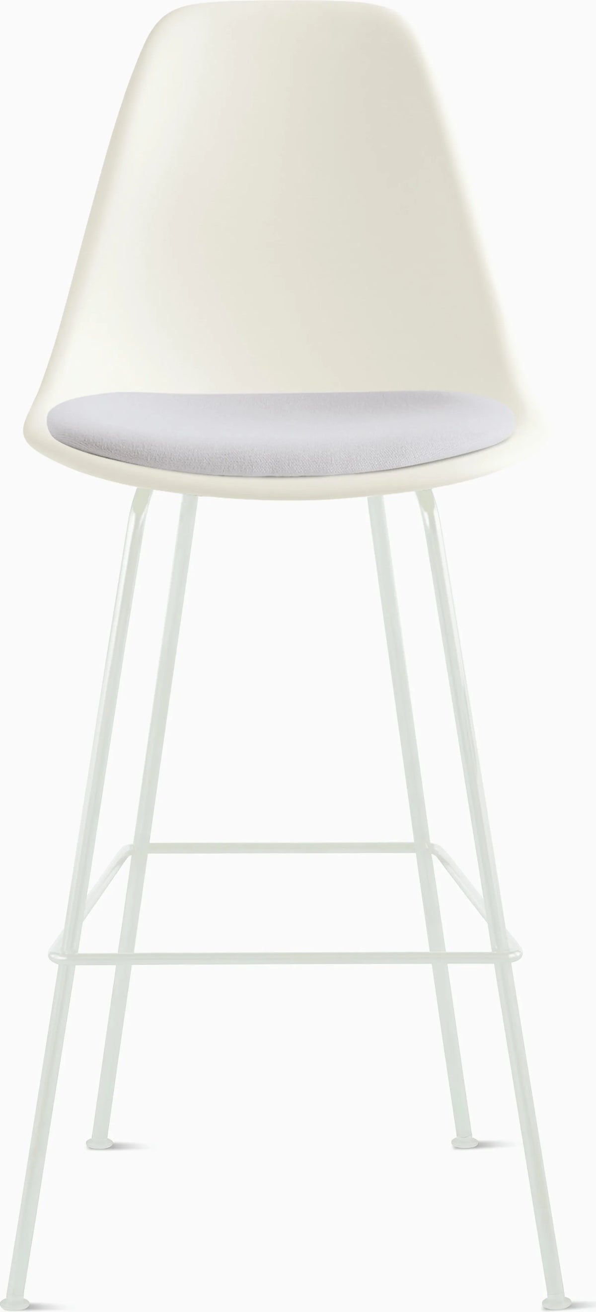Eames Molded Plastic Stool with Seat Pad