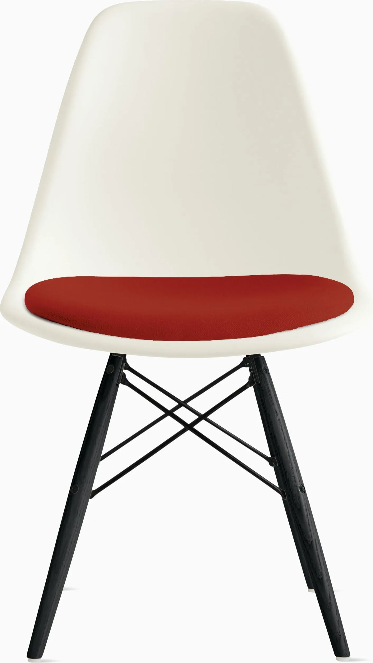 Eames Molded Plastic Side Chair with Seat Pad