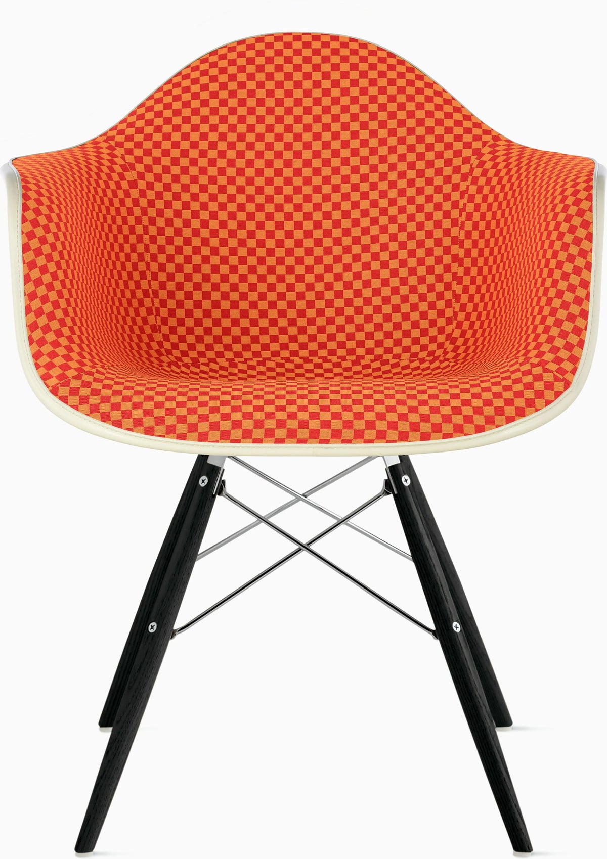 Eames Upholstered Molded Plastic Armchair