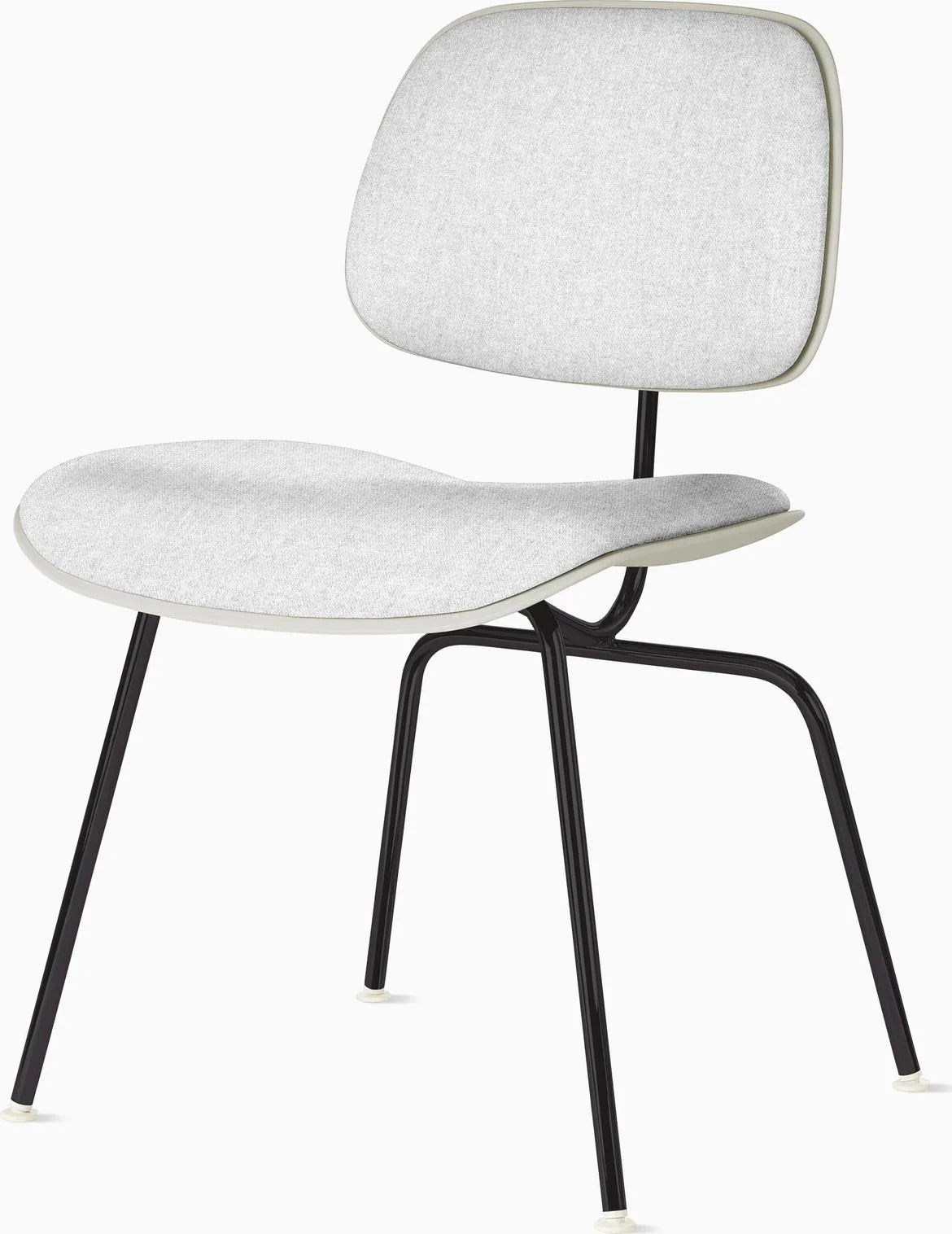 Eames Molded Plastic Dining Chair (EC-127), Upholstered