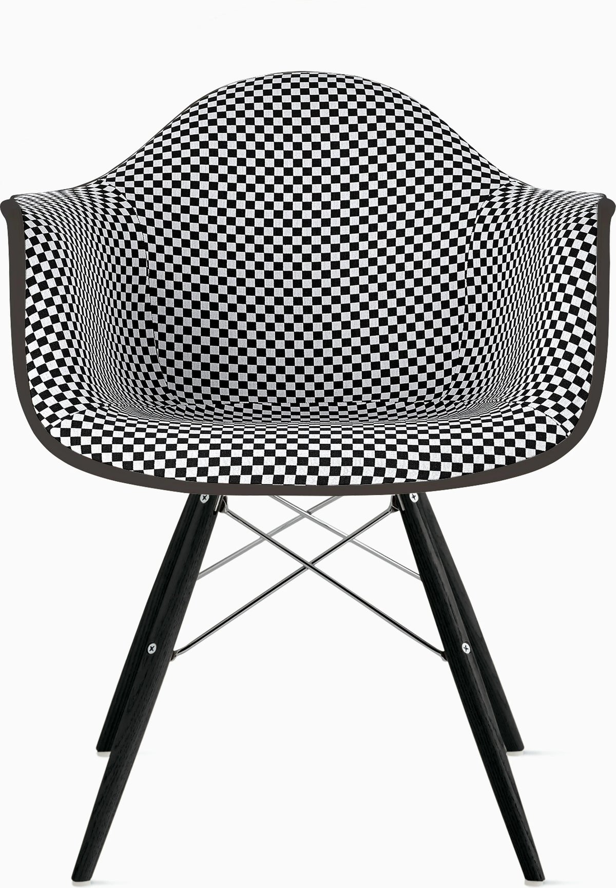 Eames Upholstered Molded Plastic Armchair