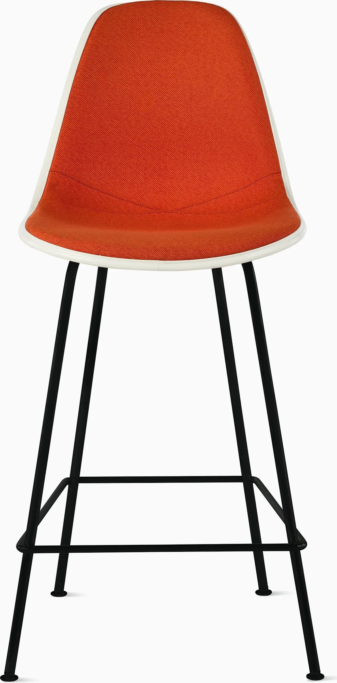 Eames Upholstered Molded Plastic Stool