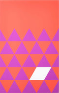 Nelson Pop Art Purple Triangles Unframed Poster