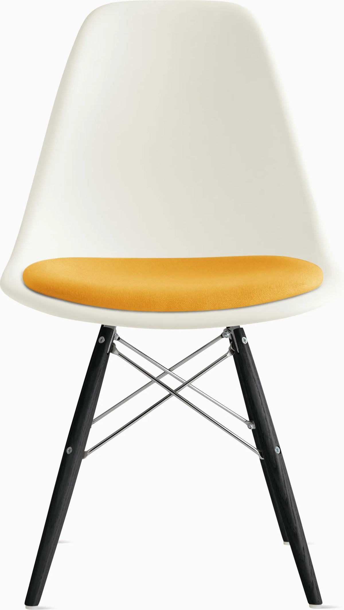 Eames Molded Plastic Side Chair with Seat Pad