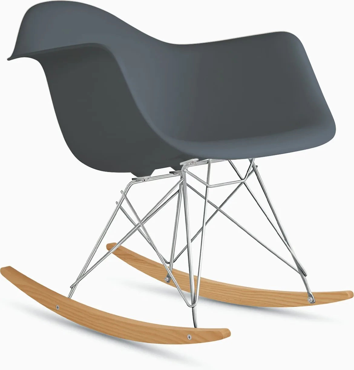 Eames Molded Plastic Armchair, Rocker Base