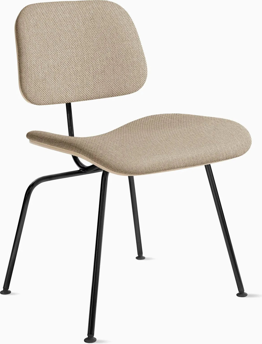 Eames Molded Plywood Dining Chair Metal Base (DCM), Upholstered