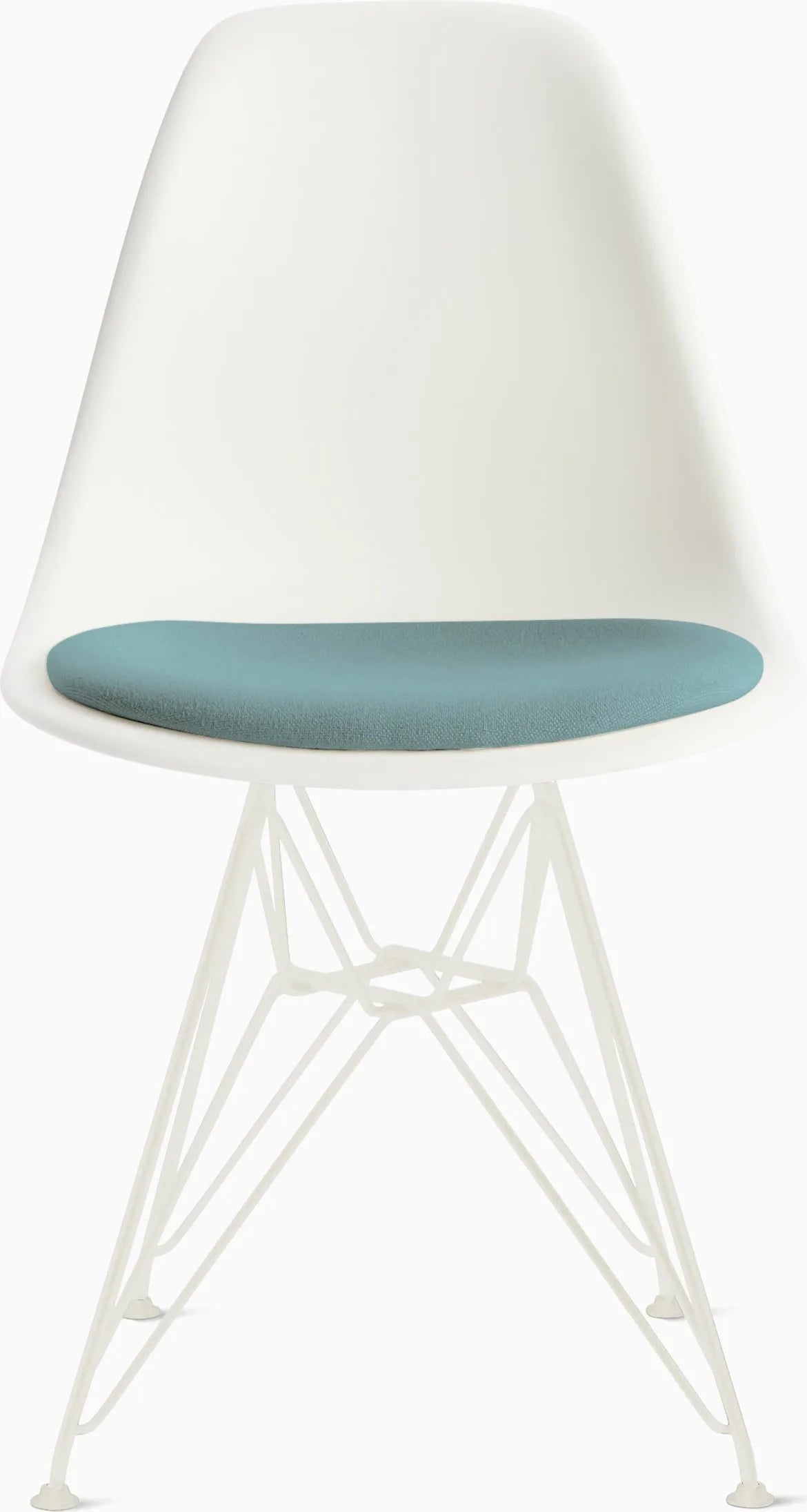 Eames Molded Plastic Side Chair with Seat Pad