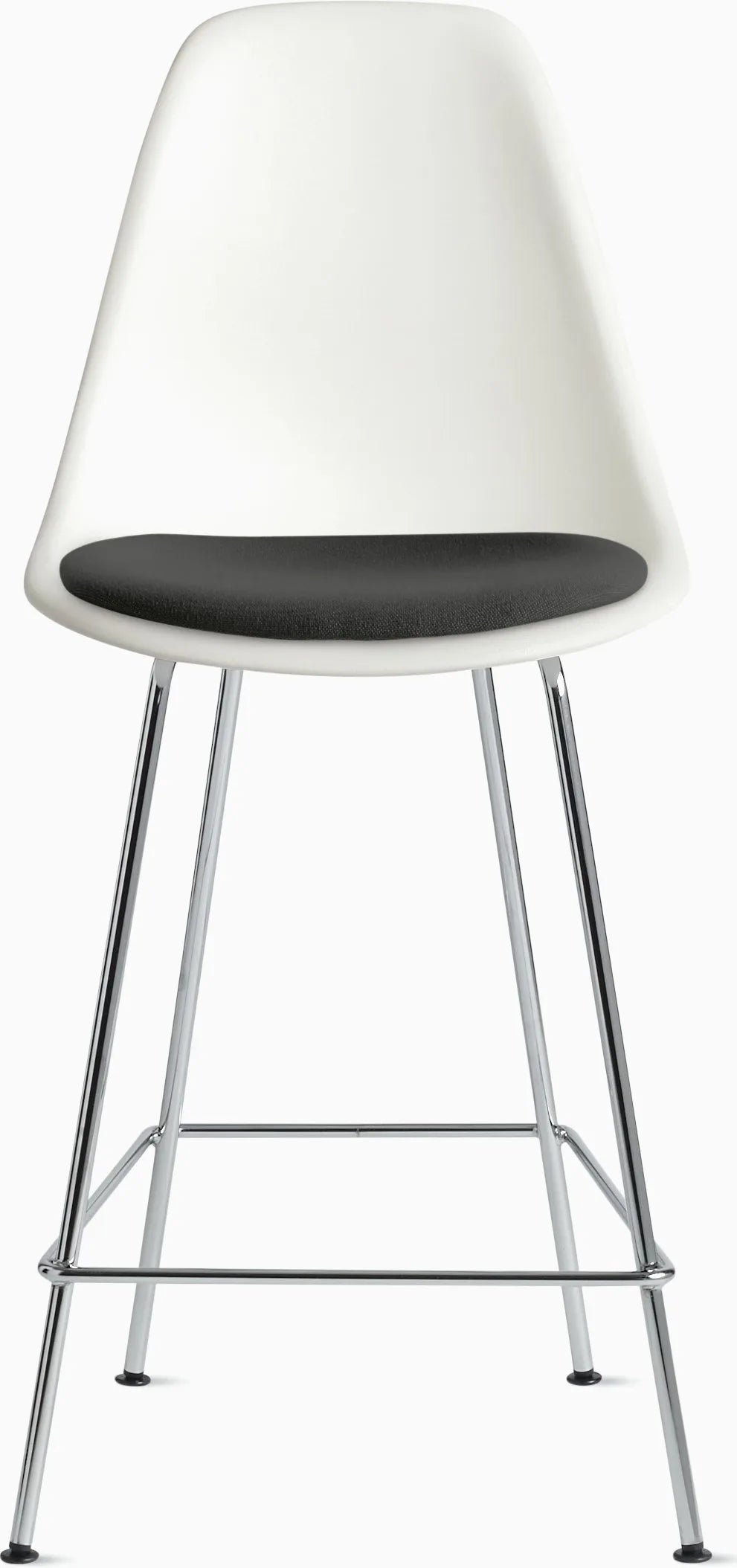 Eames Molded Plastic Stool with Seat Pad