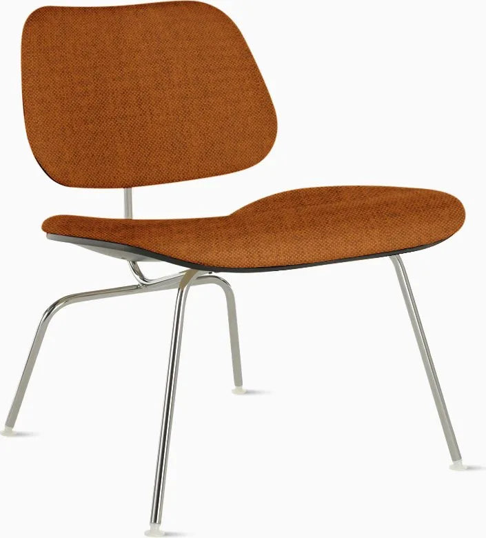 Eames Molded Plywood Lounge Chair Metal Base (LCM), Upholstered
