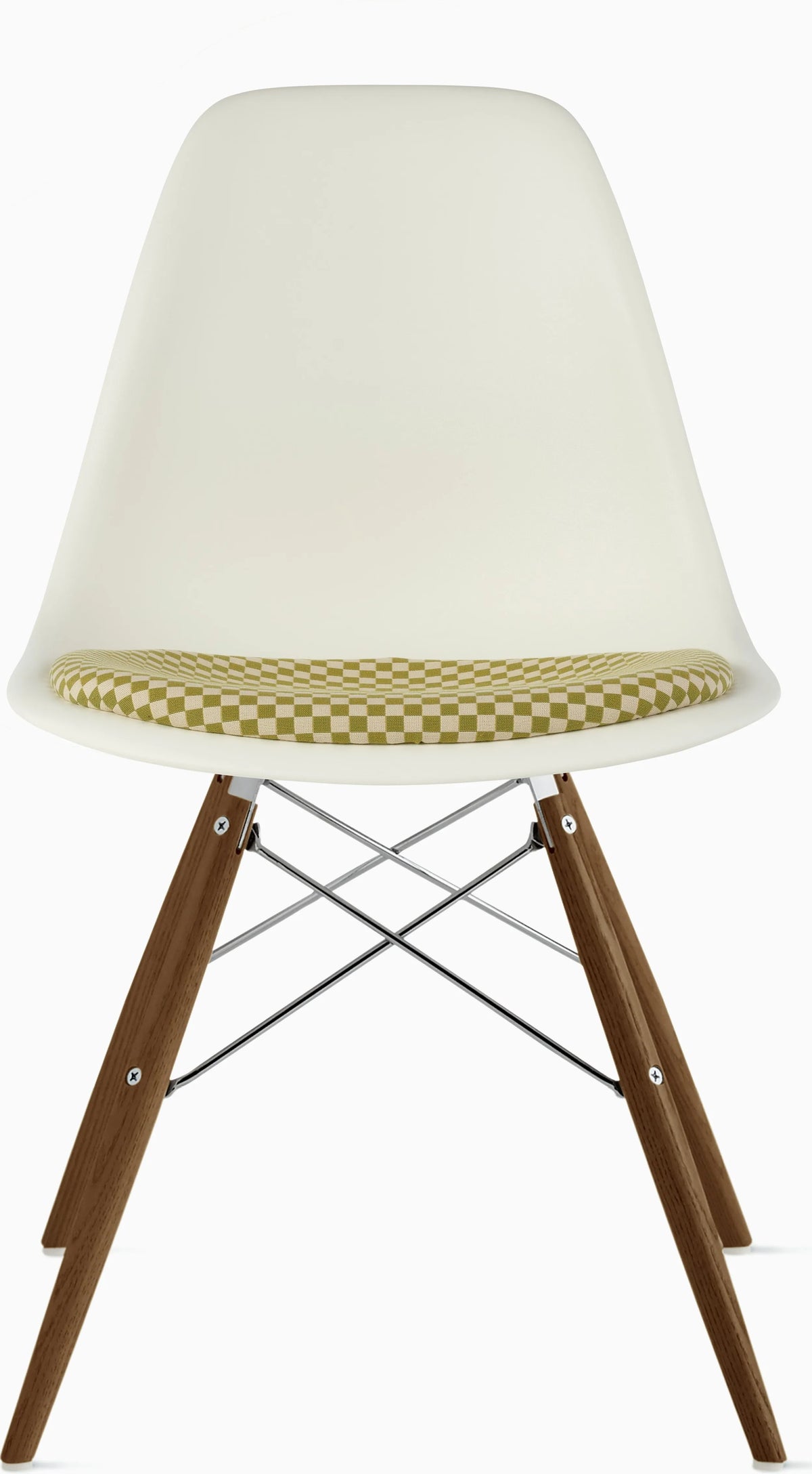 Eames Molded Plastic Side Chair with Seat Pad