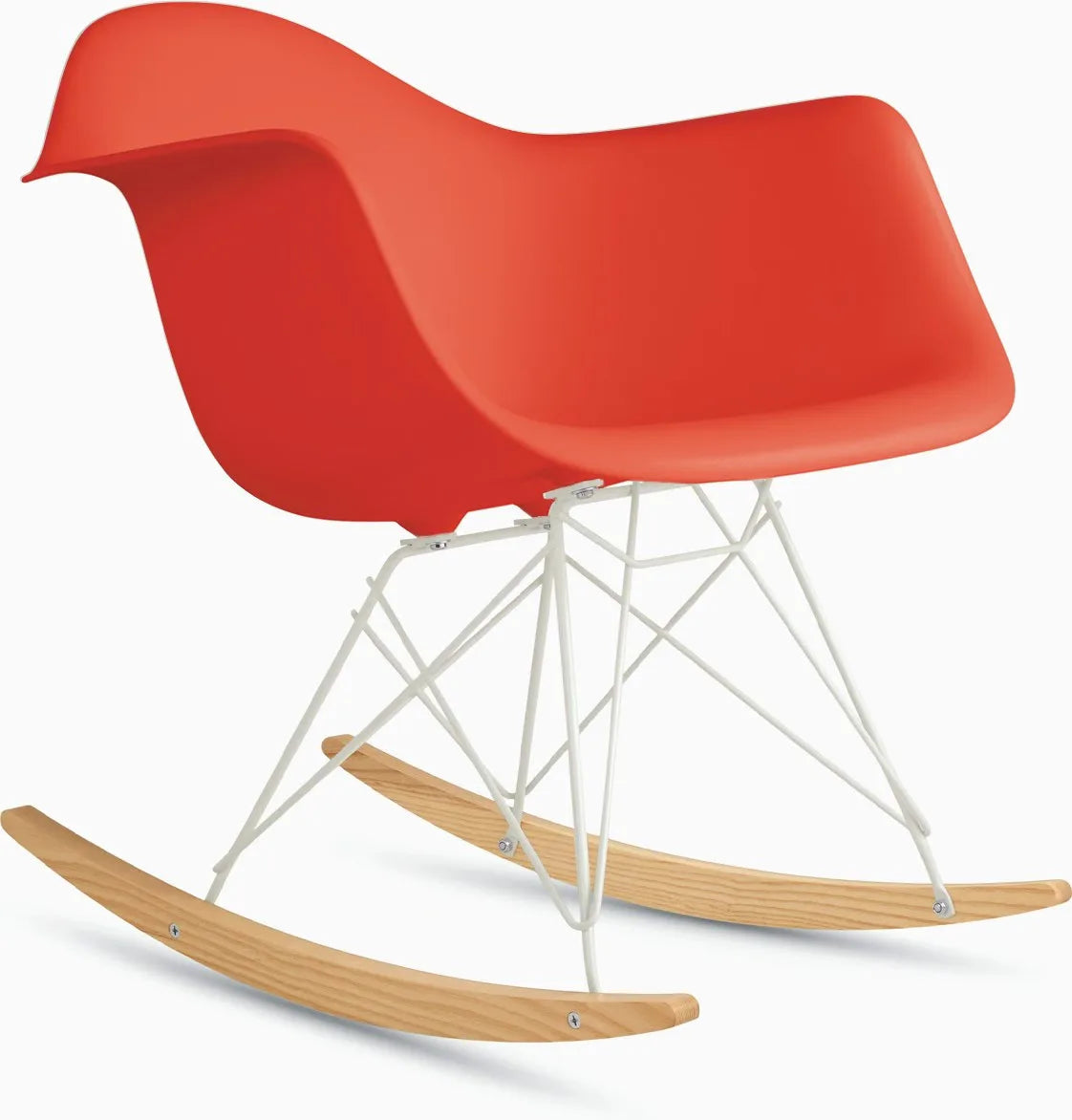Eames Molded Plastic Armchair, Rocker Base