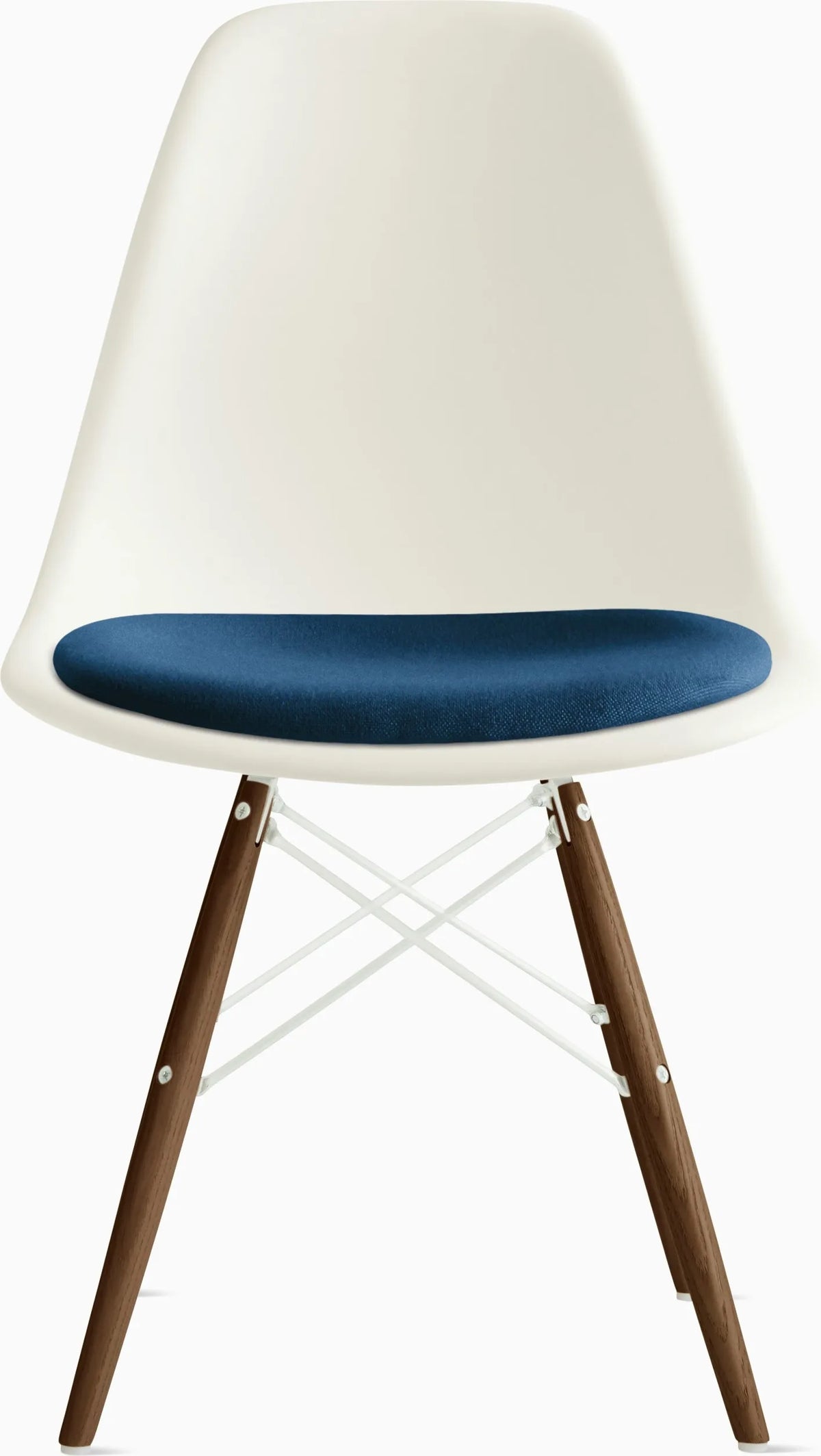Eames Molded Plastic Side Chair with Seat Pad