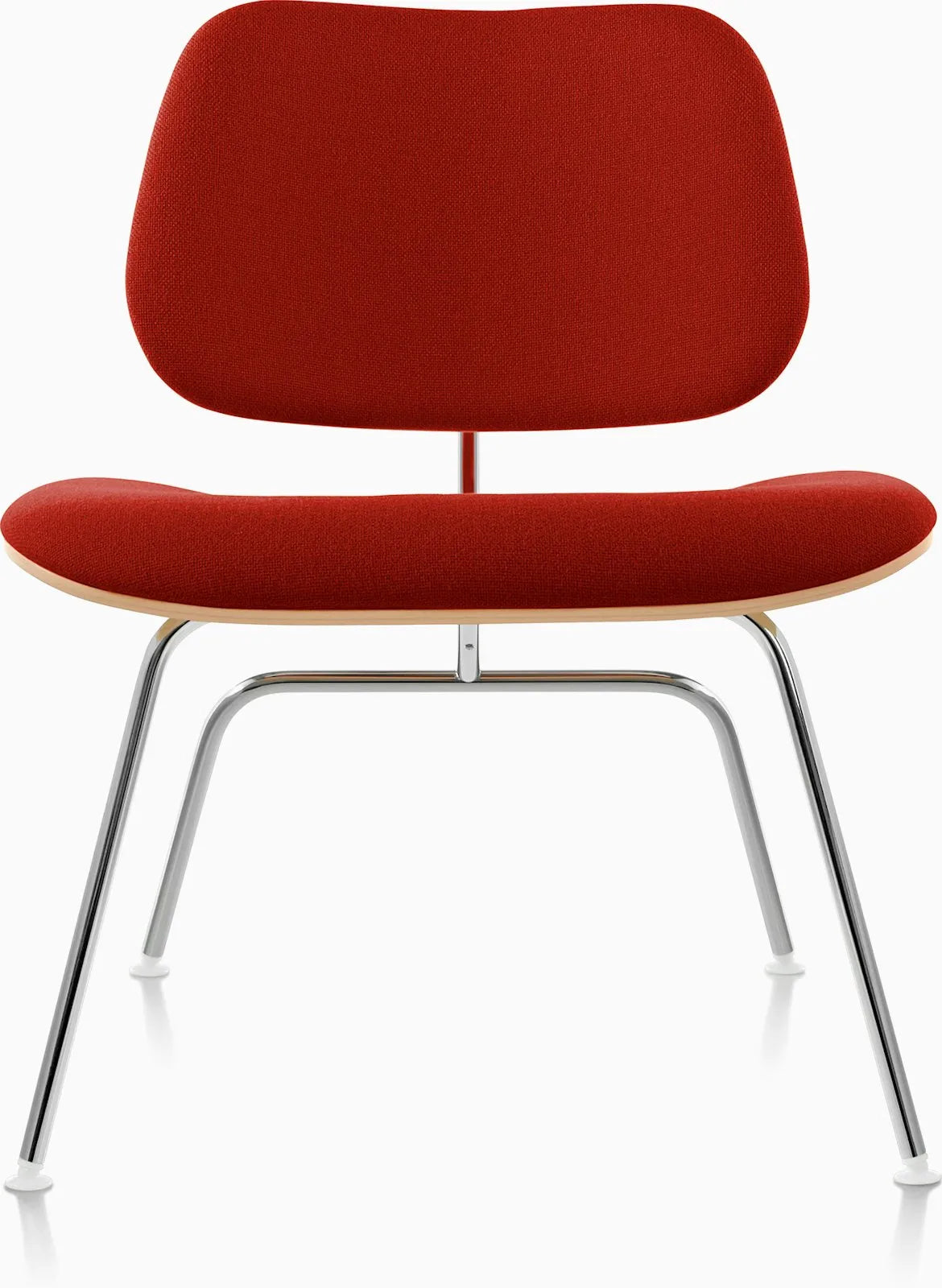 Eames Molded Plywood Lounge Chair Metal Base (LCM), Upholstered