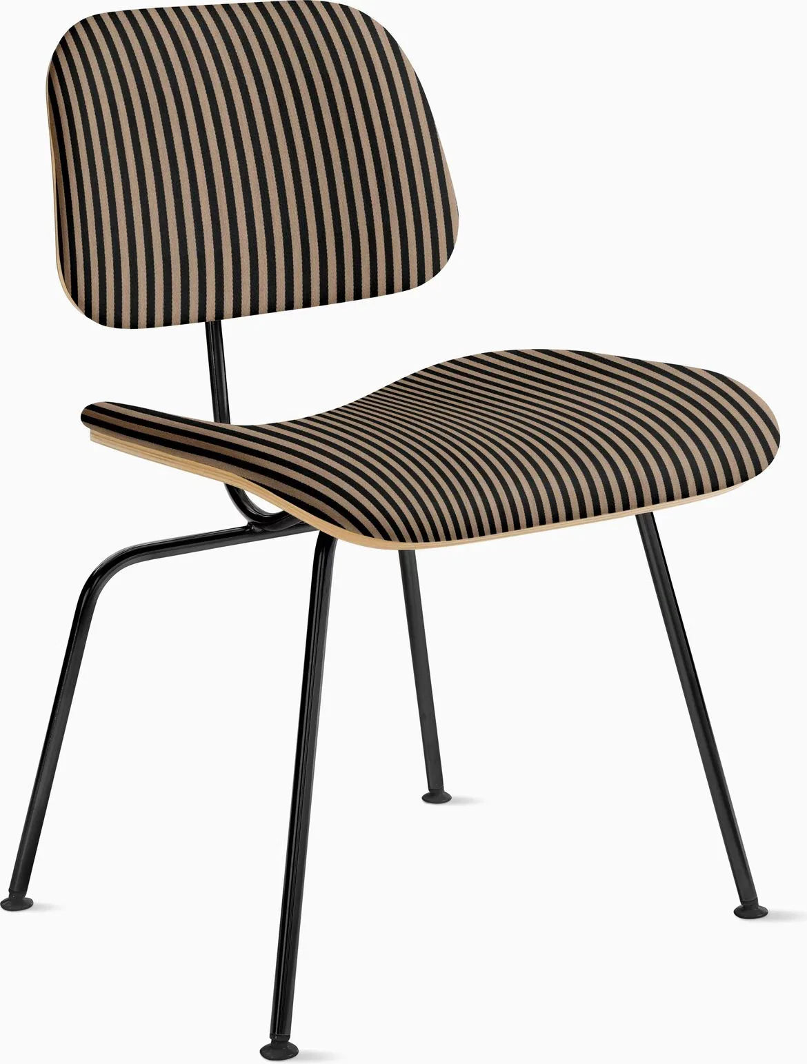 Eames Molded Plywood Dining Chair Metal Base (DCM), Upholstered