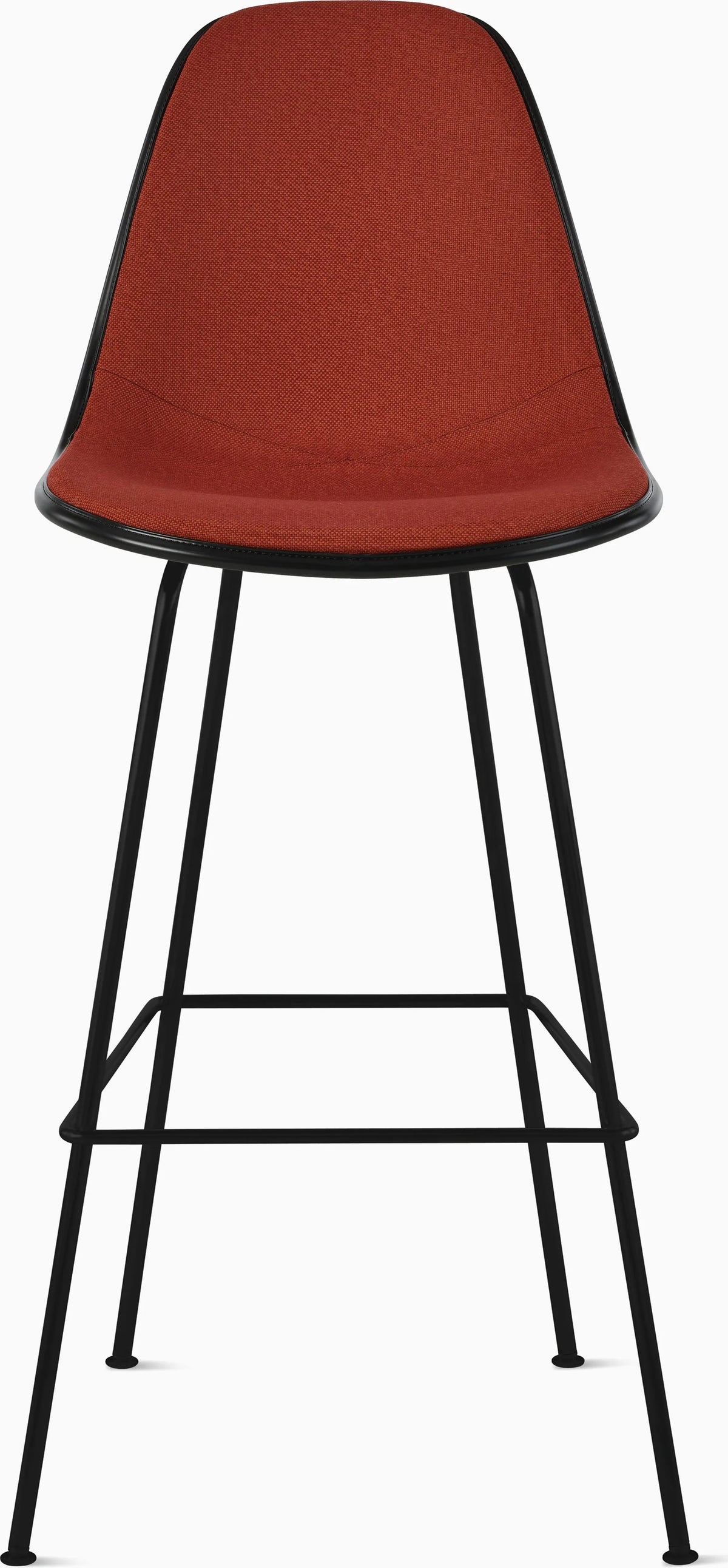 Eames Upholstered Molded Plastic Stool