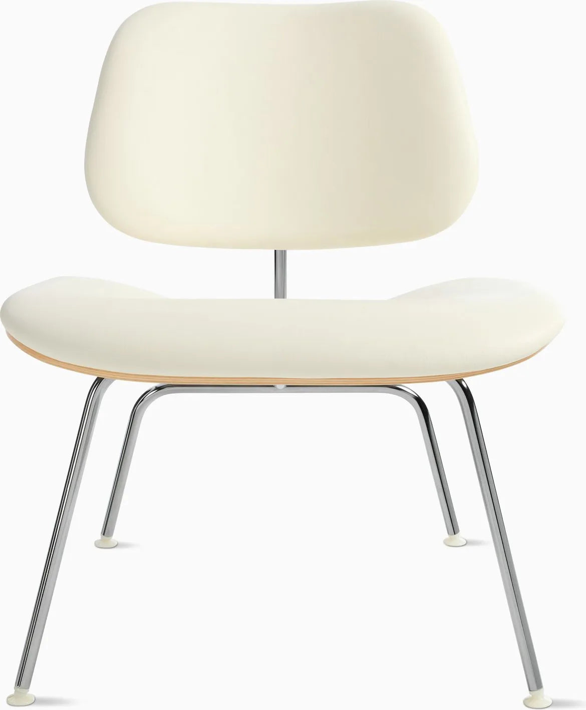 Eames Molded Plywood Lounge Chair Metal Base (LCM), Upholstered