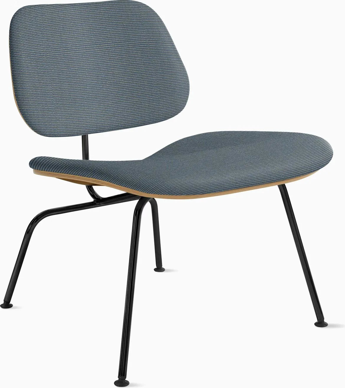 Eames Molded Plywood Lounge Chair Metal Base (LCM), Upholstered